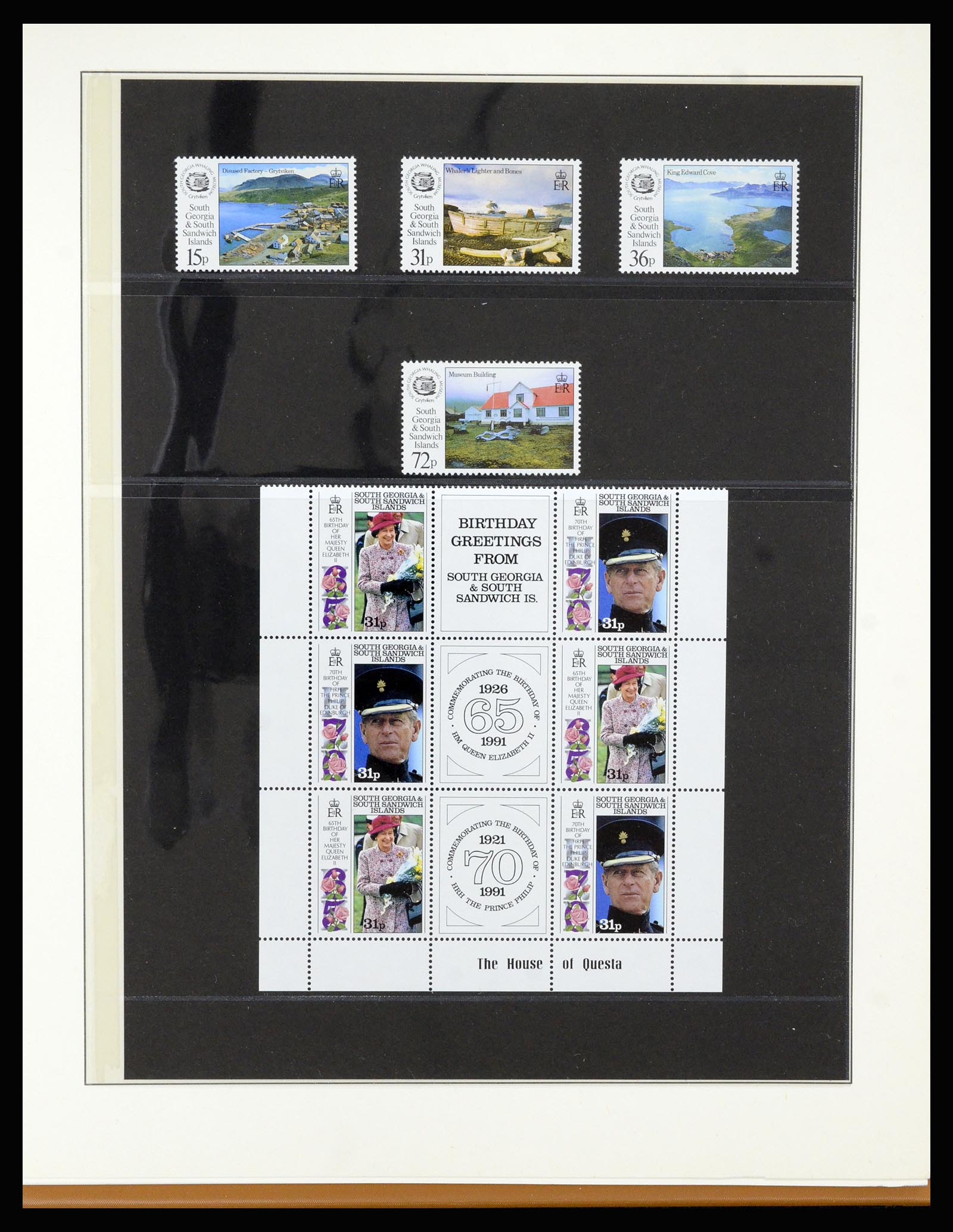 36929 040 - Postzegelverzameling 36929 Falkland Islands dependencies 1944-1997.