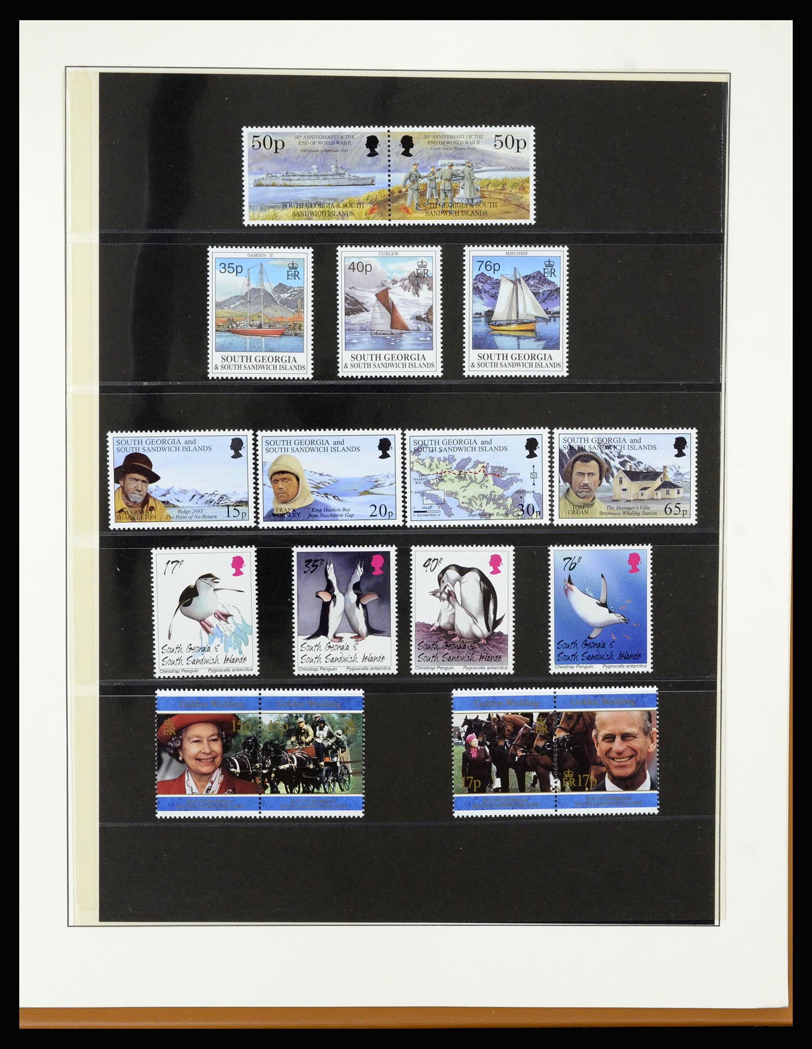 36929 043 - Postzegelverzameling 36929 Falkland Islands dependencies 1944-1997.