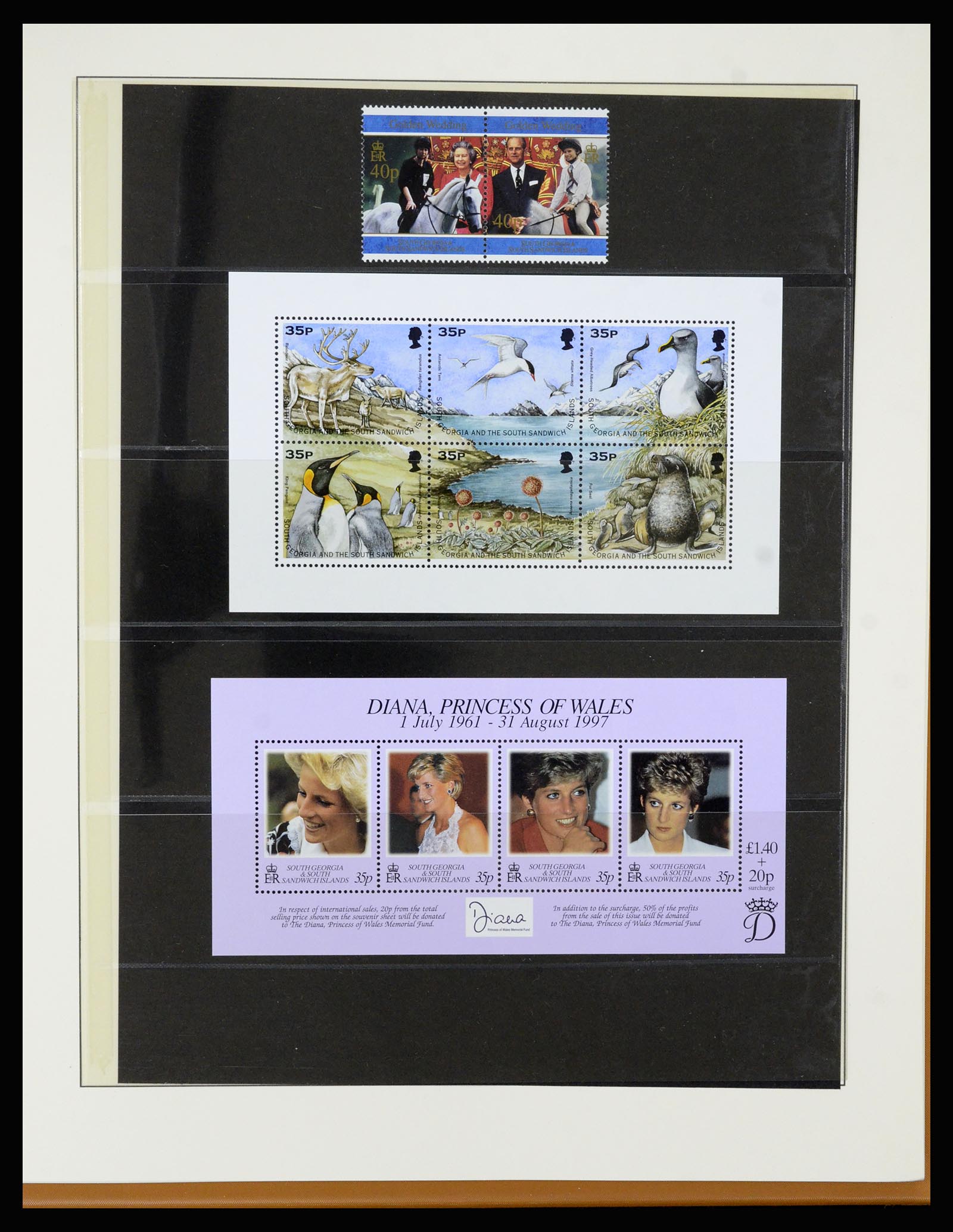 36929 044 - Postzegelverzameling 36929 Falkland Islands dependencies 1944-1997.