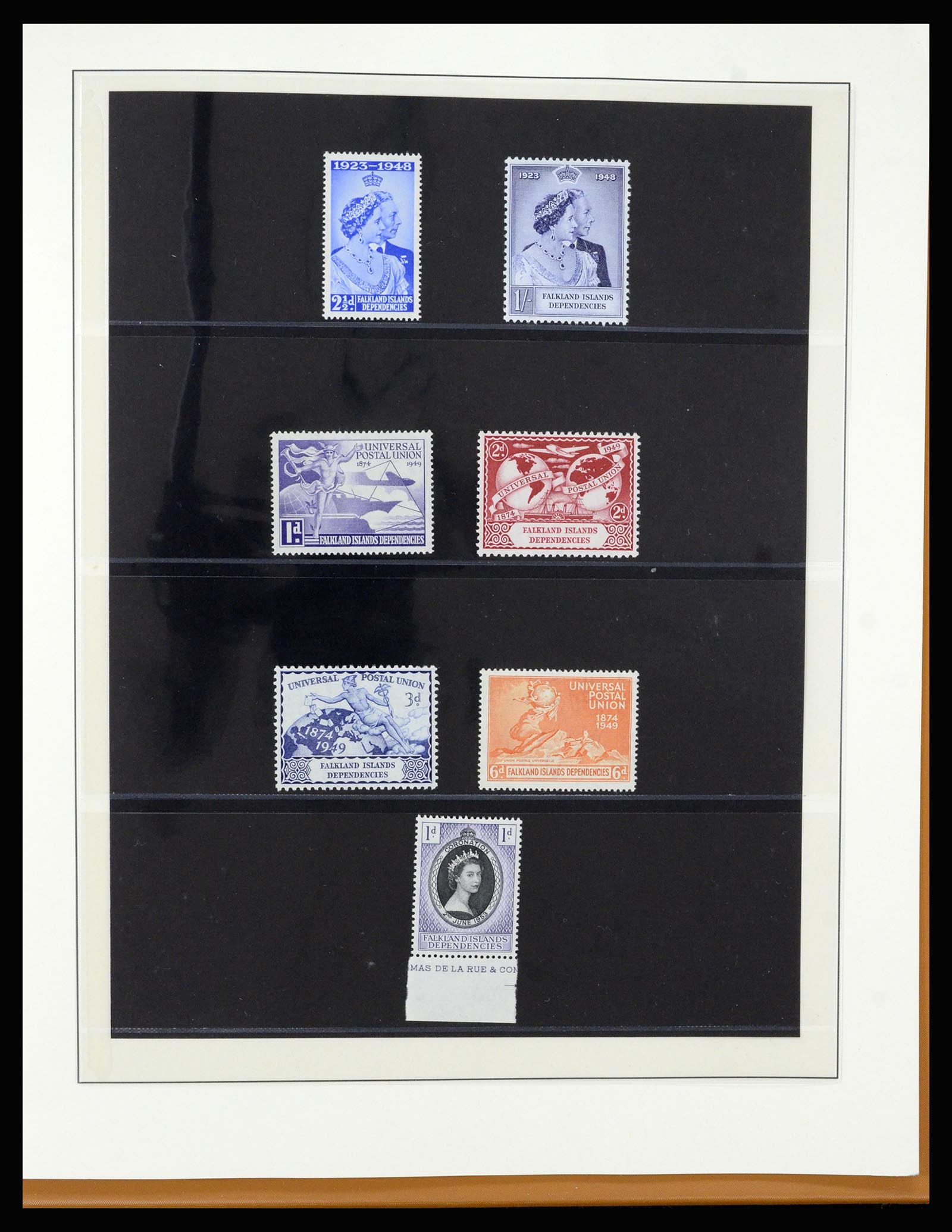 36929 047 - Postzegelverzameling 36929 Falkland Islands dependencies 1944-1997.