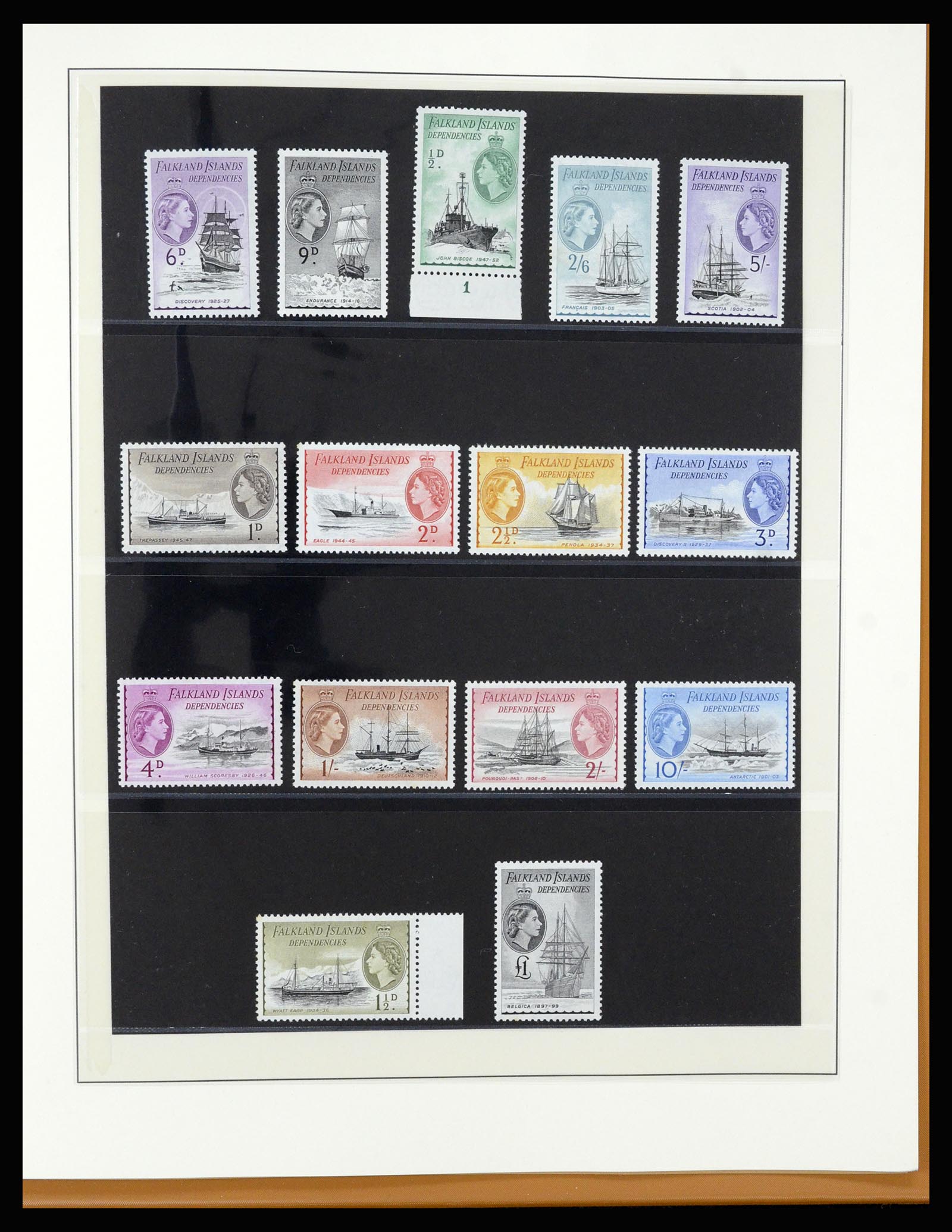 36929 048 - Stamp collection 36929 Falkland Islands dependencies 1944-1997.