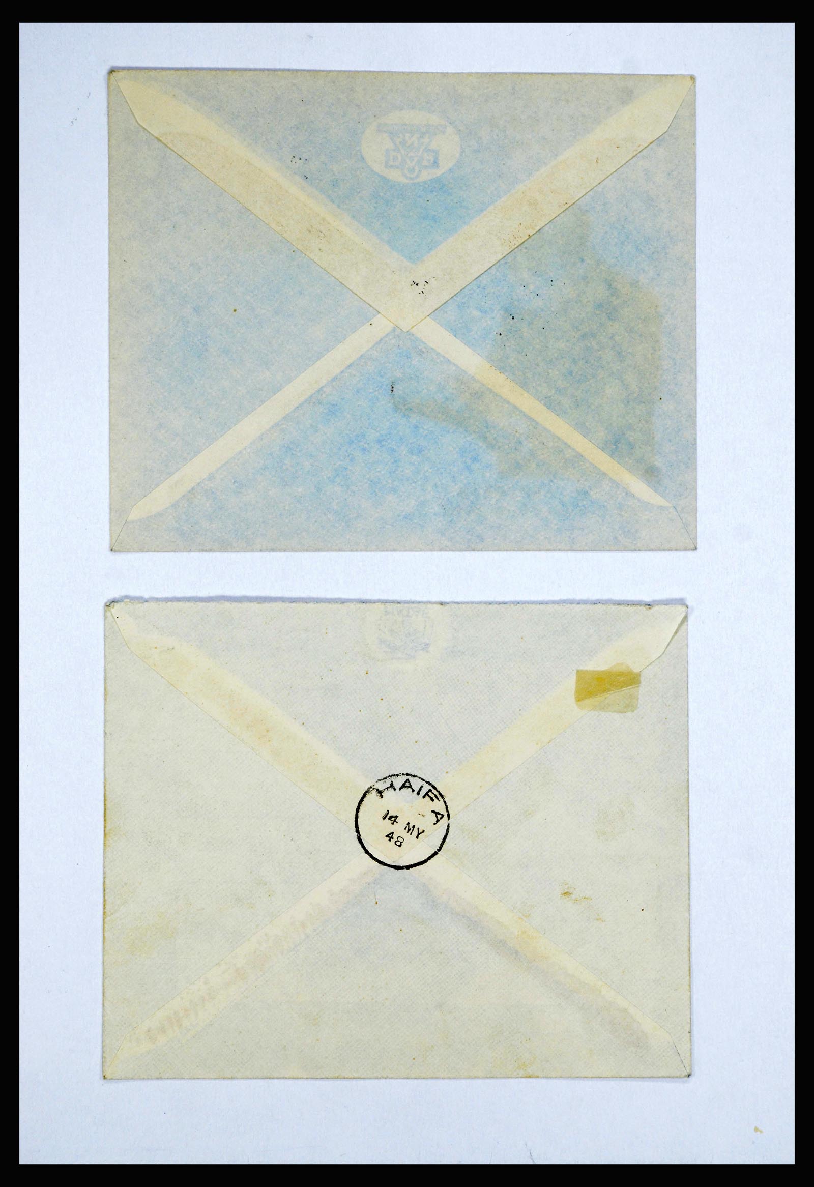 36931 006 - Postzegelverzameling 36931 Israël brieven 1948-1950.