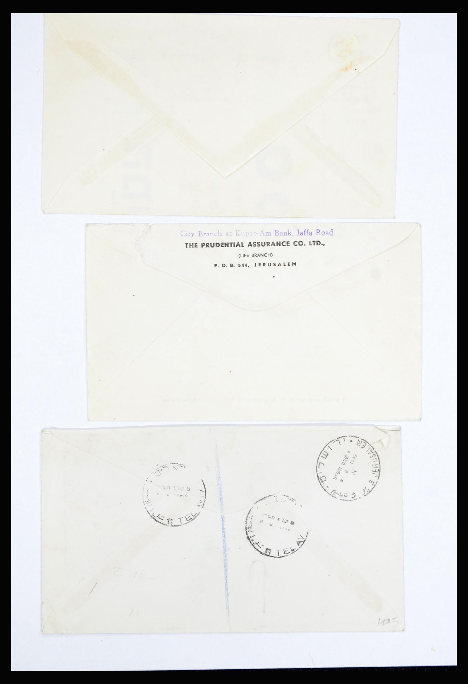 36931 008 - Postzegelverzameling 36931 Israël brieven 1948-1950.