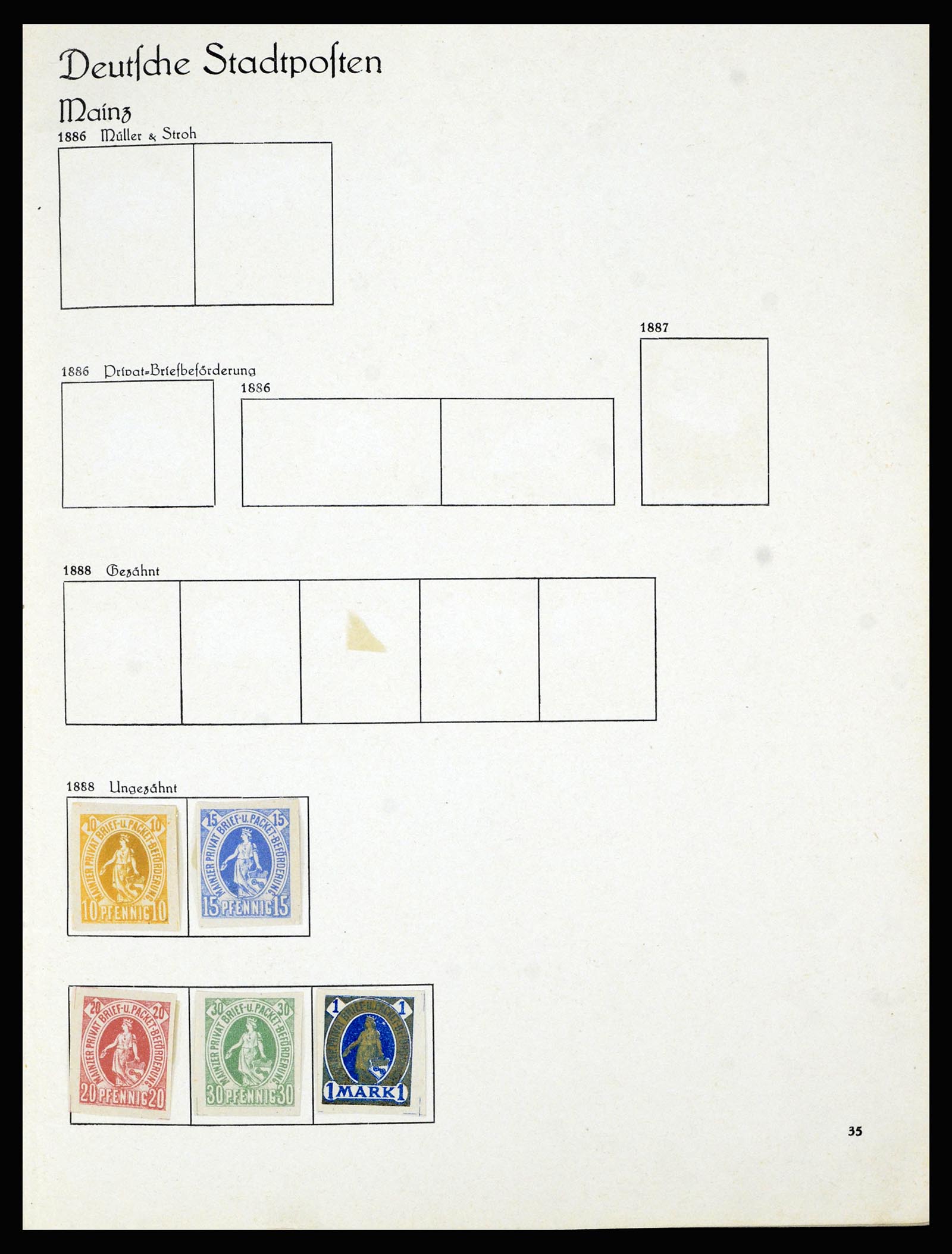 36932 015 - Postzegelverzameling 36932 Duitsland stadspost 1884-1900.