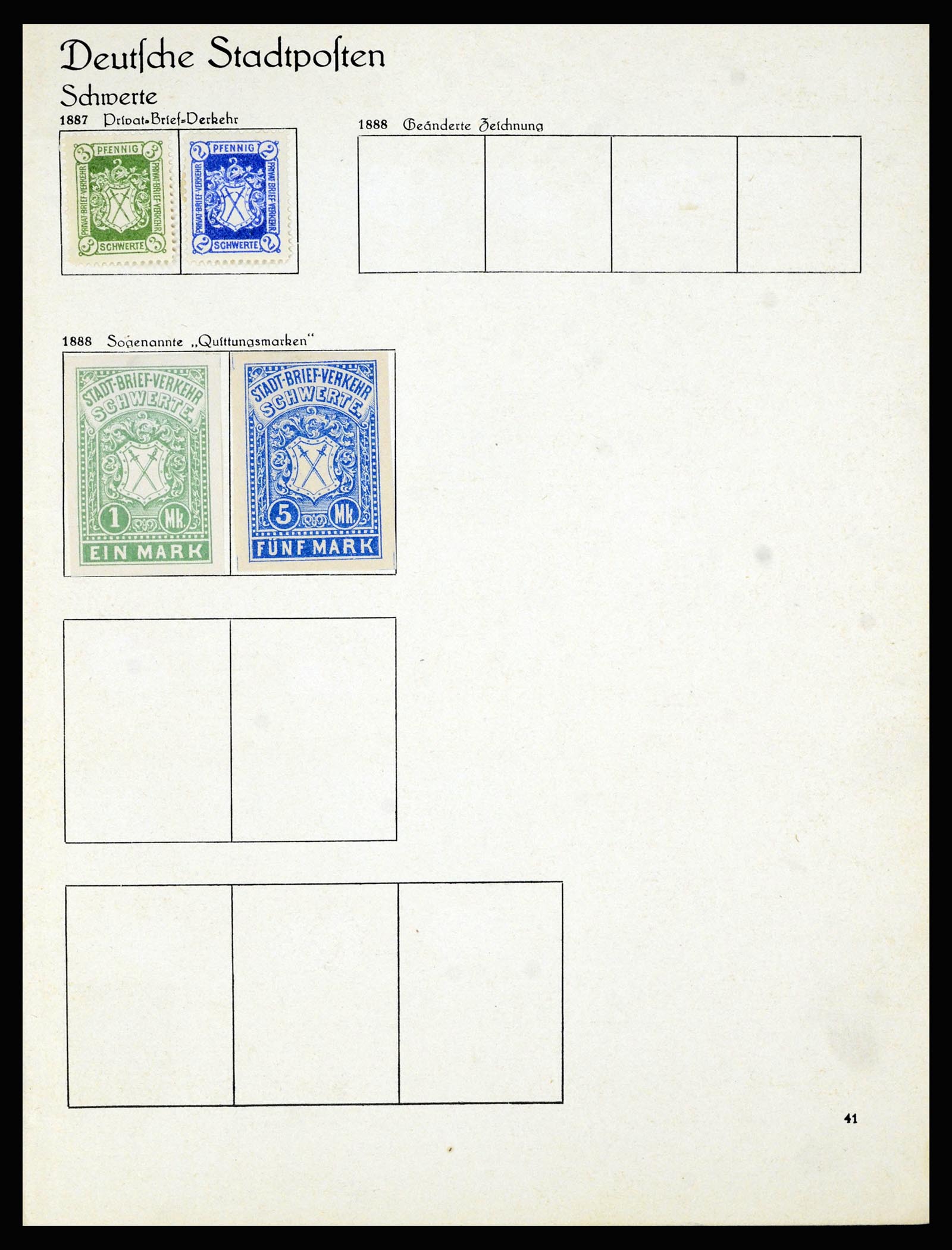 36932 017 - Stamp collection 36932 Germany local post 1884-1900.