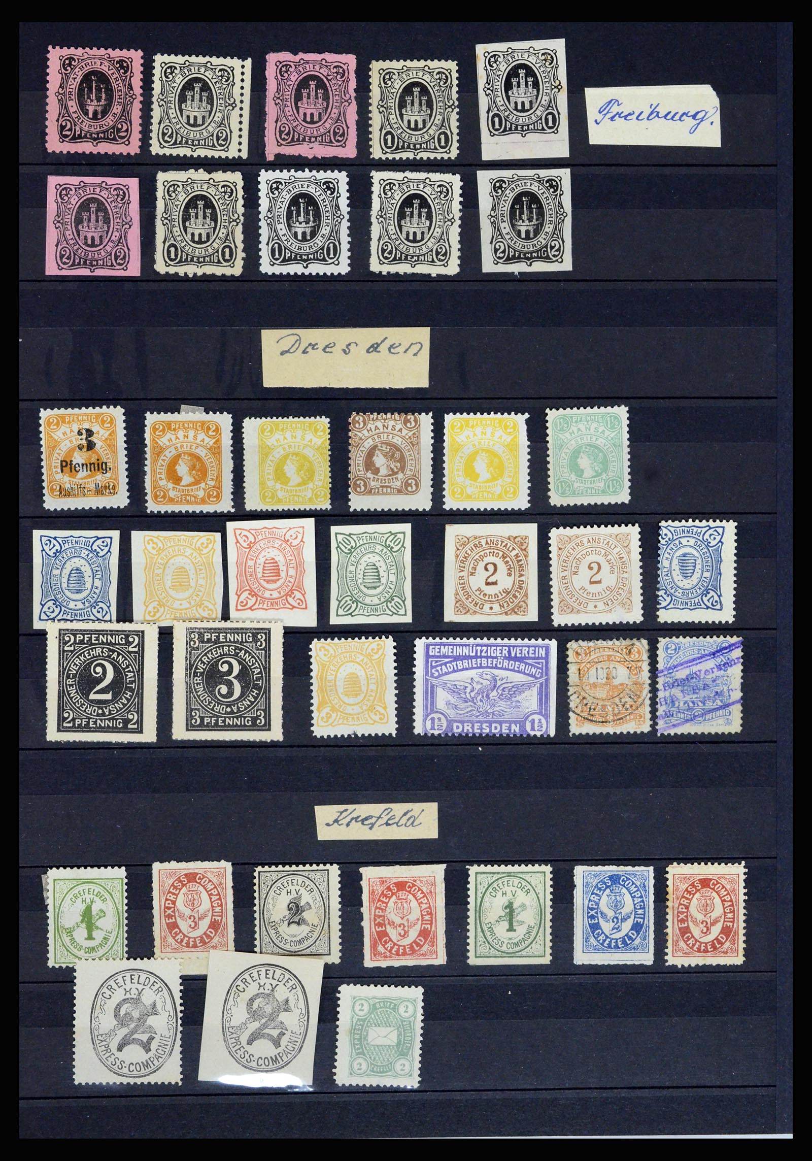 36932 020 - Postzegelverzameling 36932 Duitsland stadspost 1884-1900.