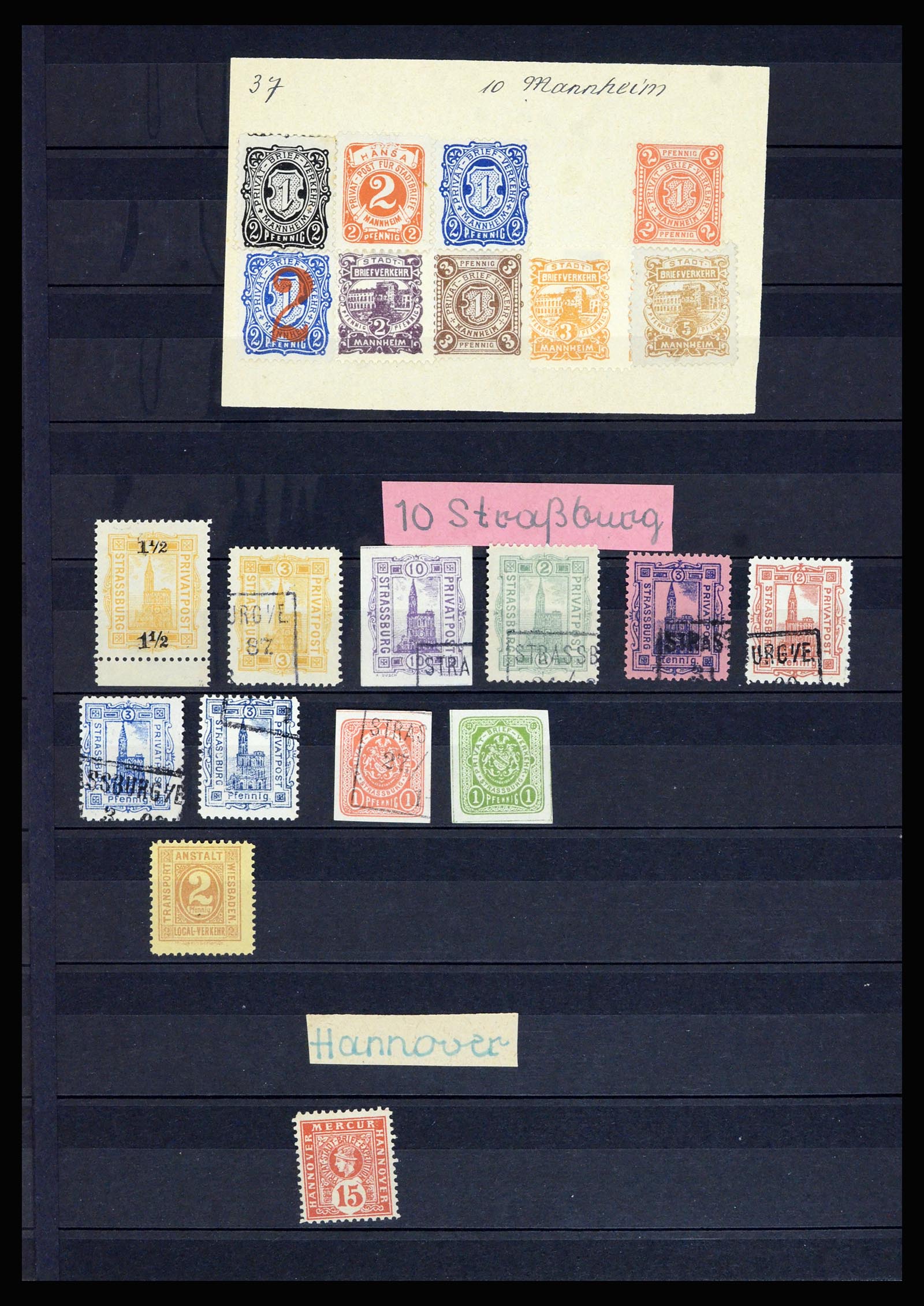 36932 021 - Postzegelverzameling 36932 Duitsland stadspost 1884-1900.