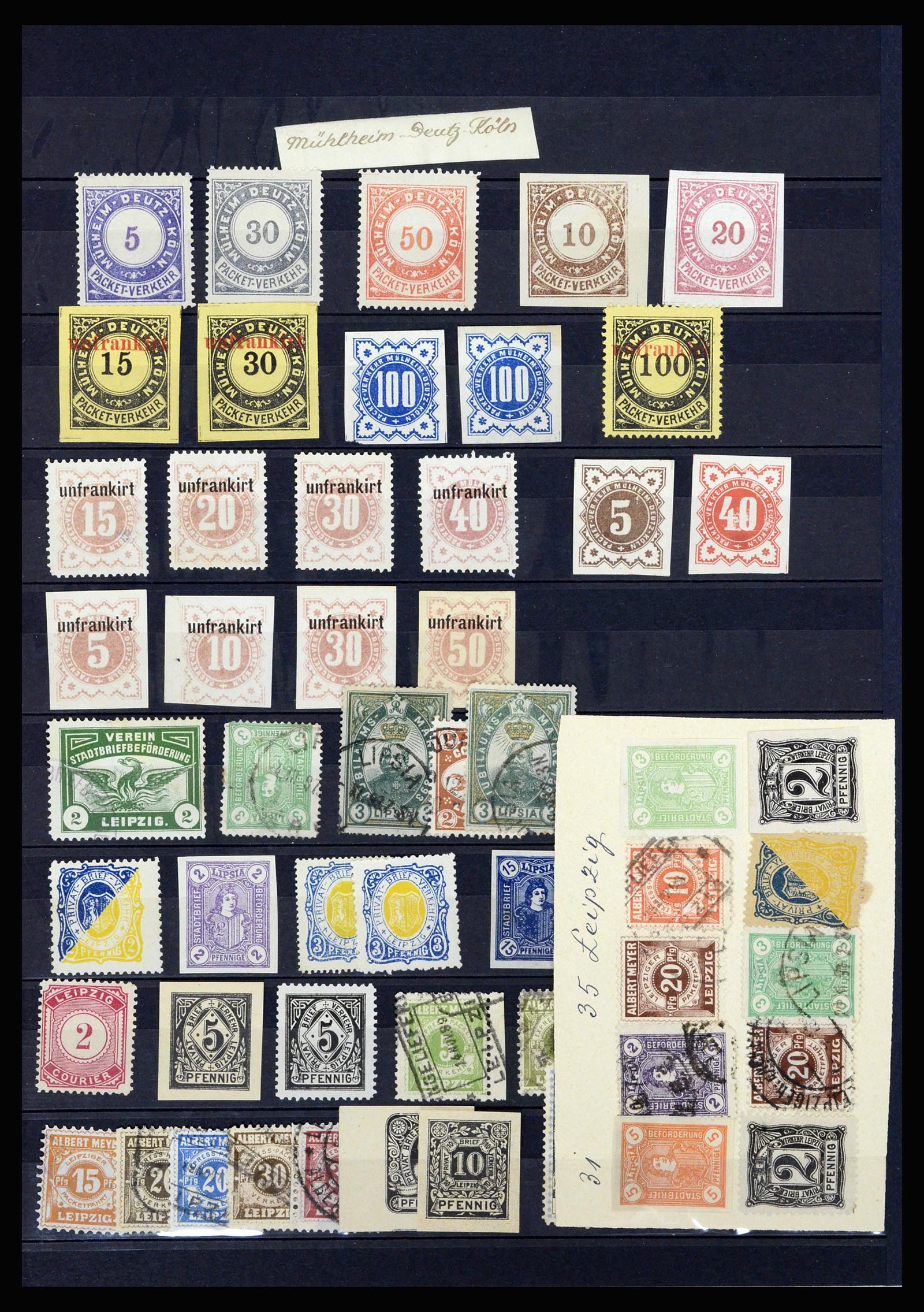 36932 022 - Postzegelverzameling 36932 Duitsland stadspost 1884-1900.