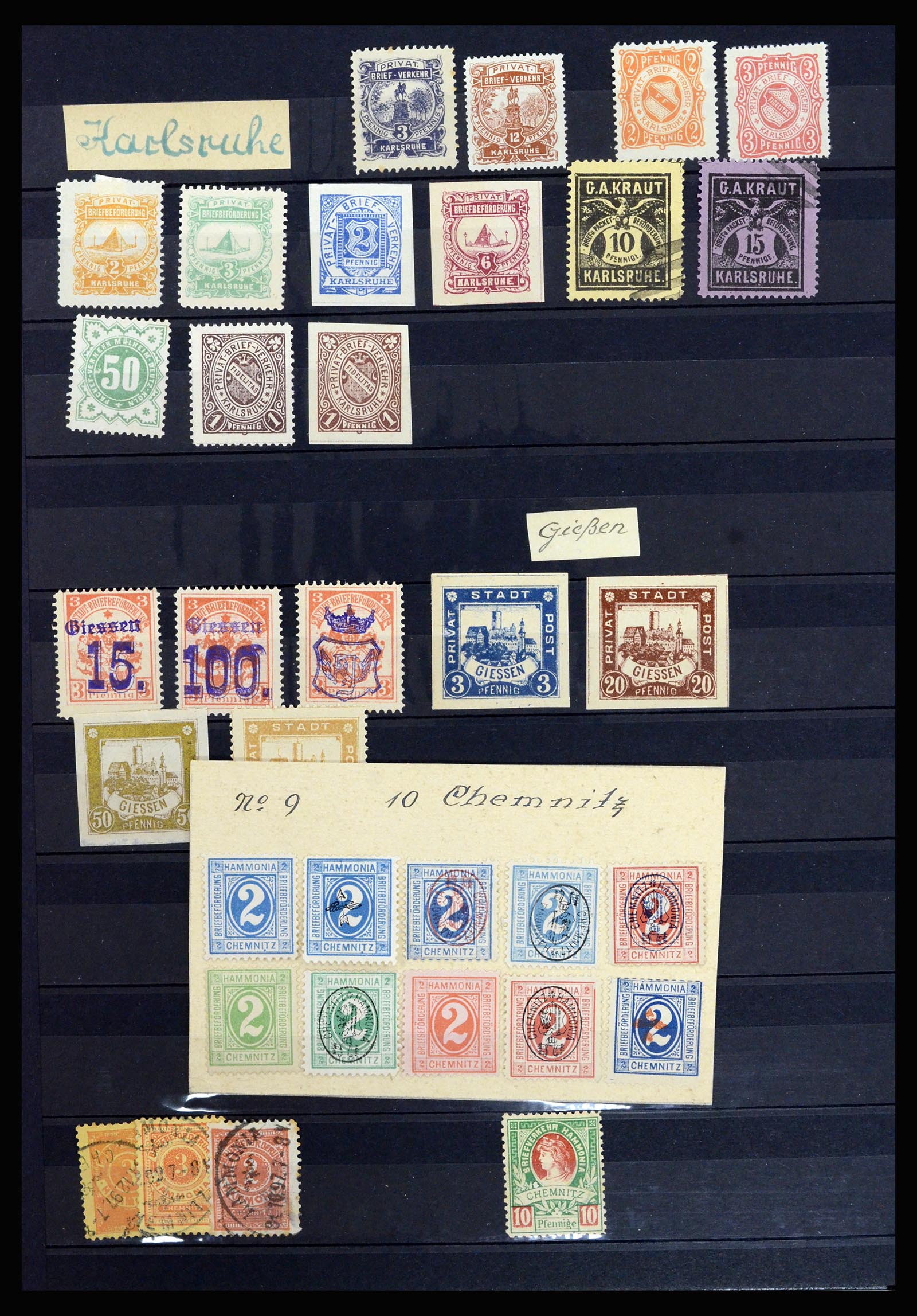 36932 023 - Postzegelverzameling 36932 Duitsland stadspost 1884-1900.