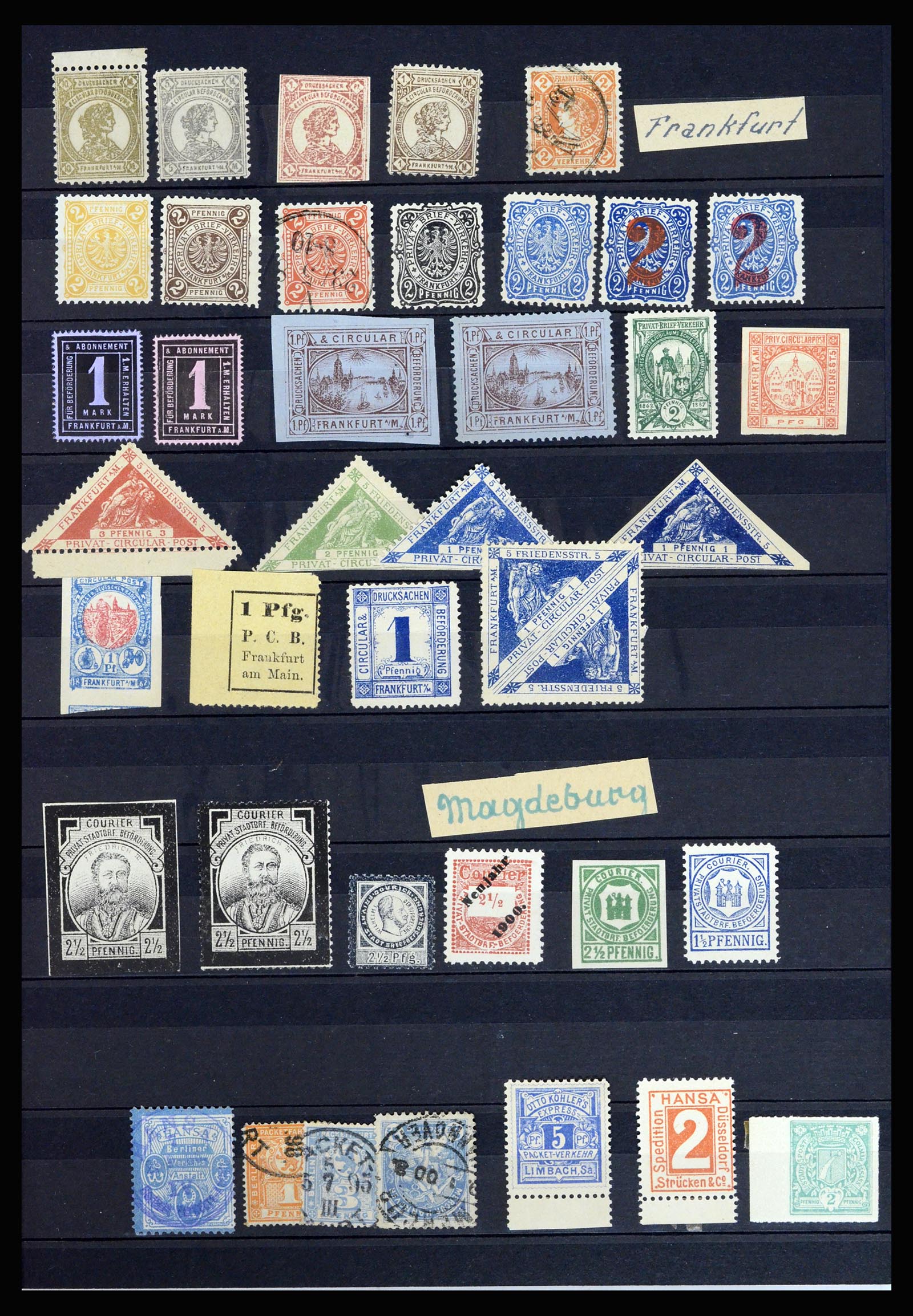 36932 024 - Postzegelverzameling 36932 Duitsland stadspost 1884-1900.