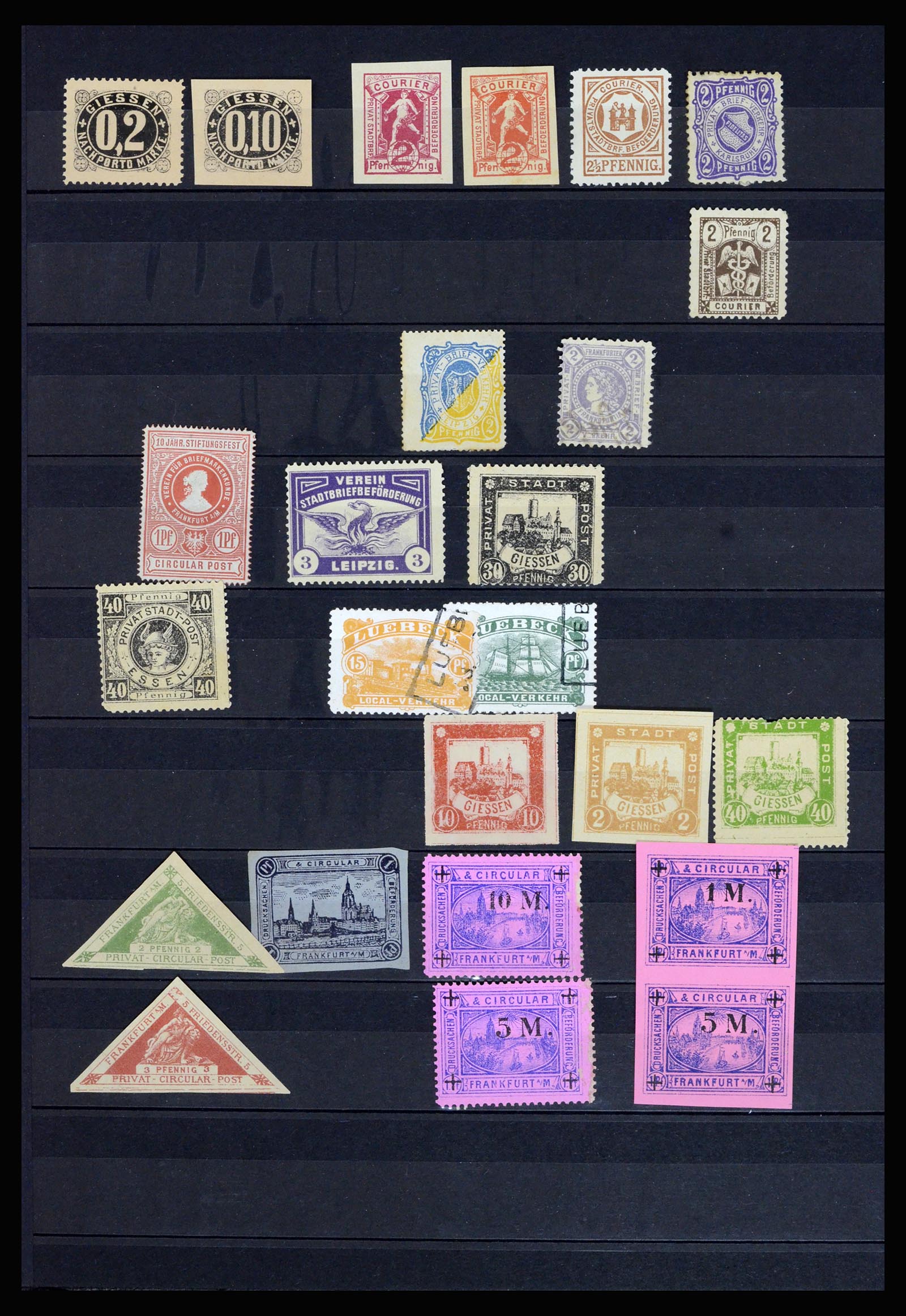 36932 025 - Postzegelverzameling 36932 Duitsland stadspost 1884-1900.