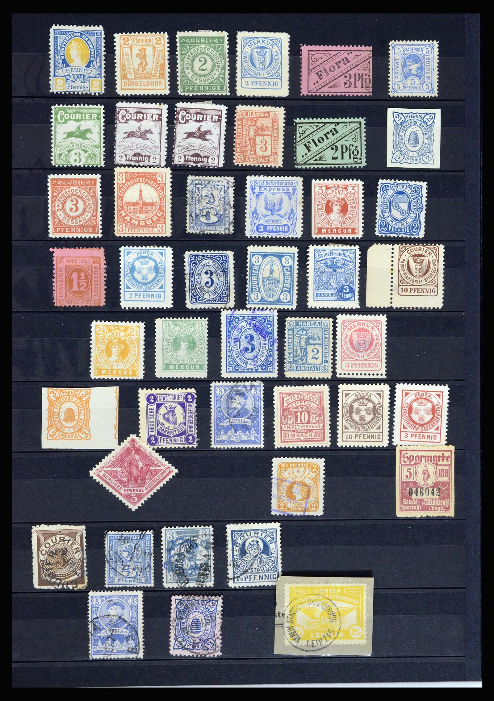 36932 026 - Postzegelverzameling 36932 Duitsland stadspost 1884-1900.