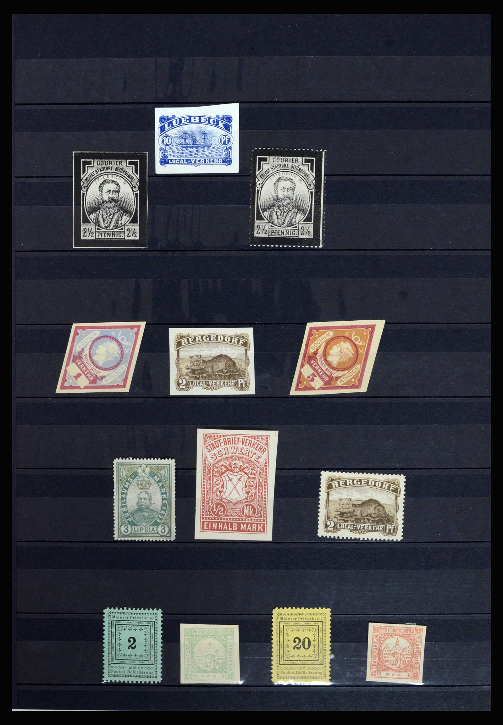 36932 027 - Stamp collection 36932 Germany local post 1884-1900.