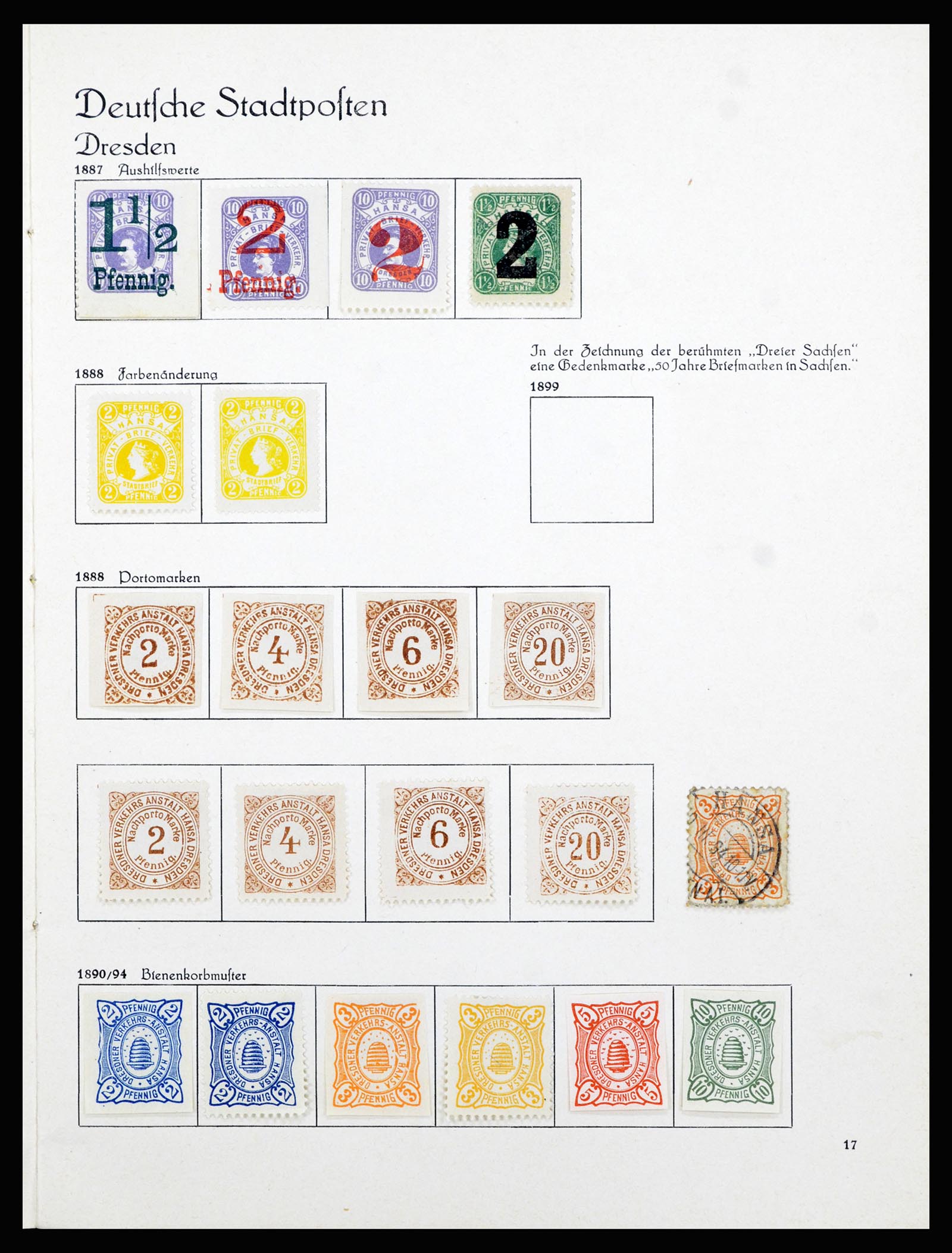 36933 006 - Stamp collection 36933 Germany local post 1875-1899.