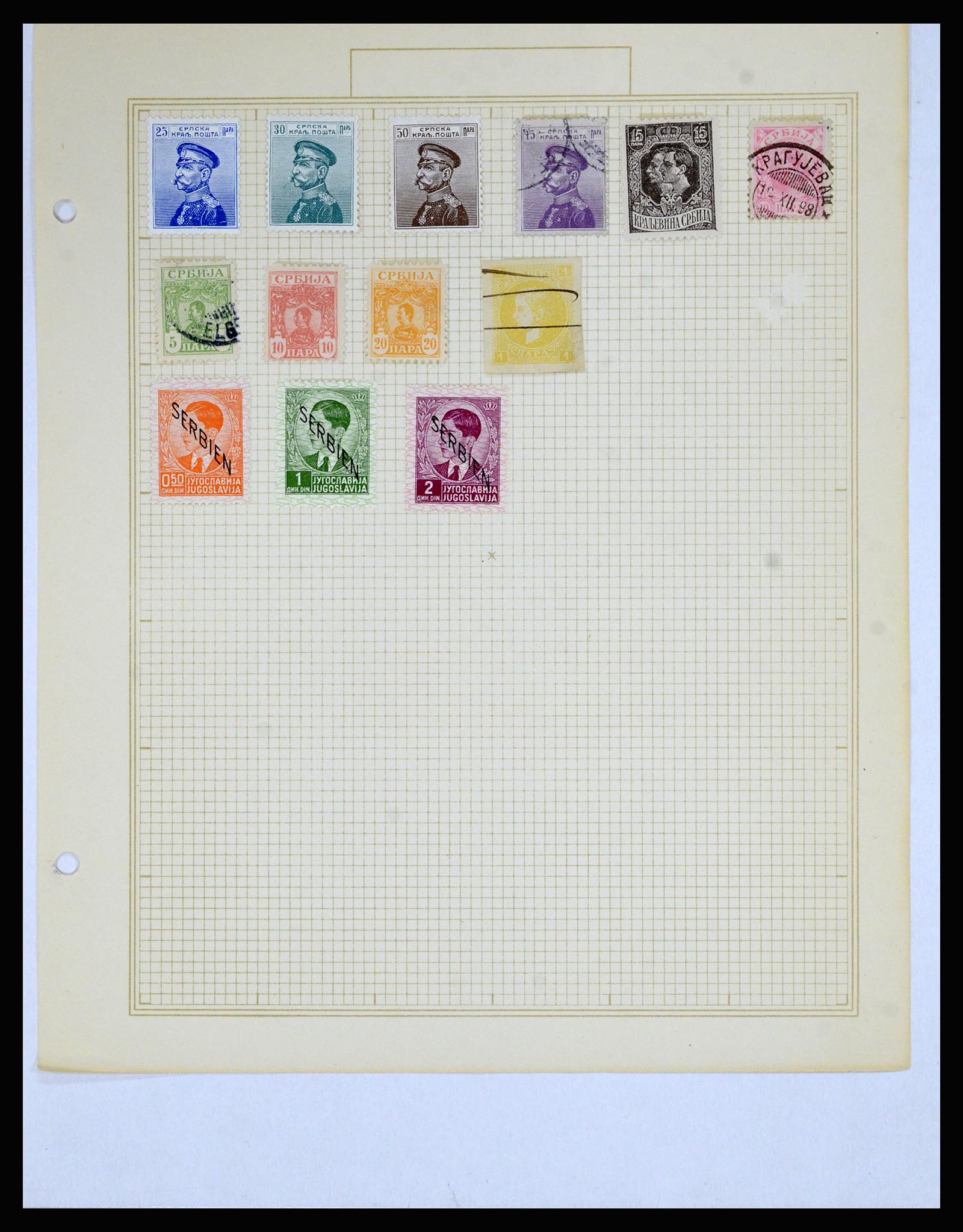 36939 024 - Postzegelverzameling 36939 Servië 1866-1942.