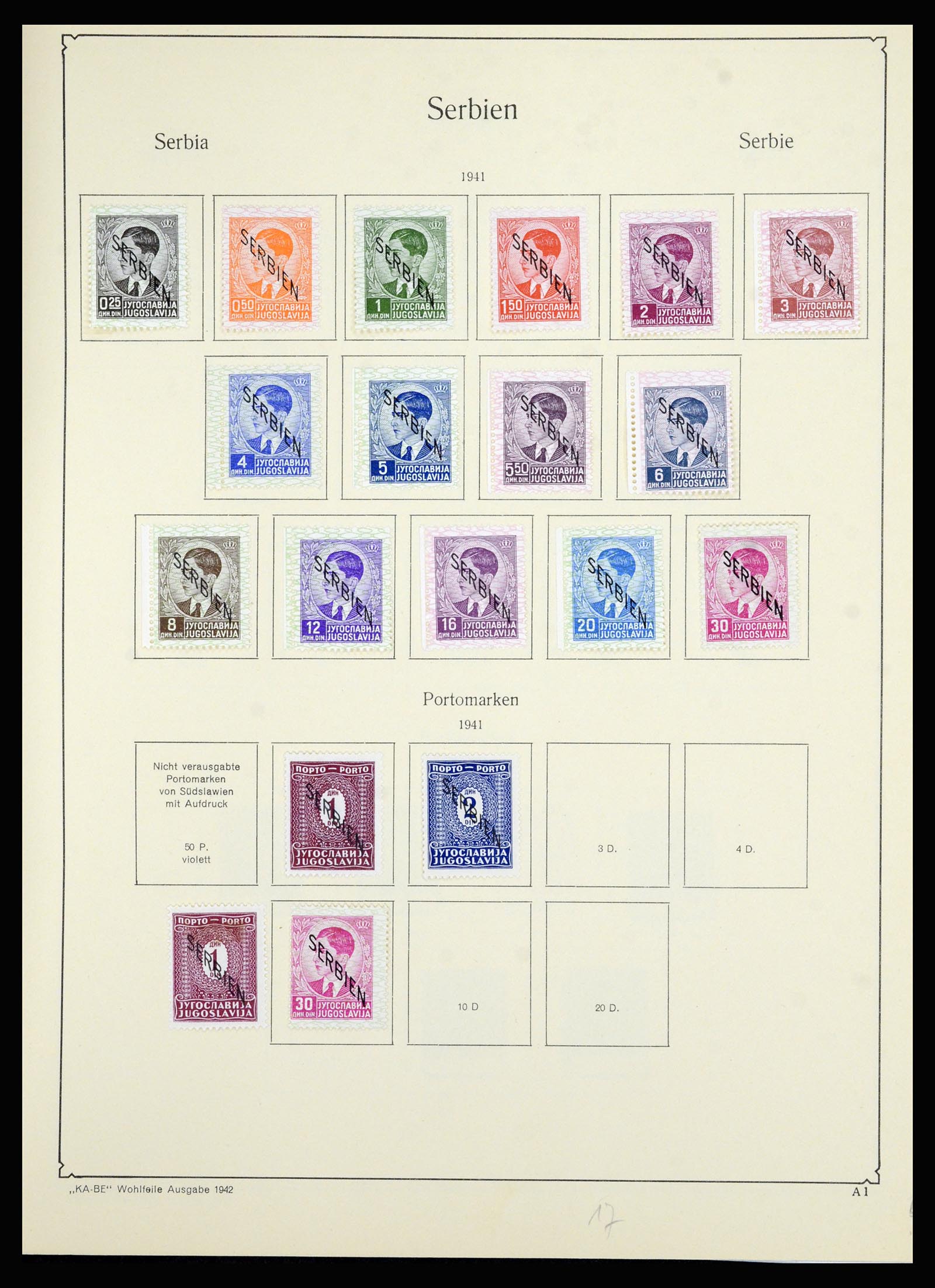 36939 031 - Postzegelverzameling 36939 Servië 1866-1942.