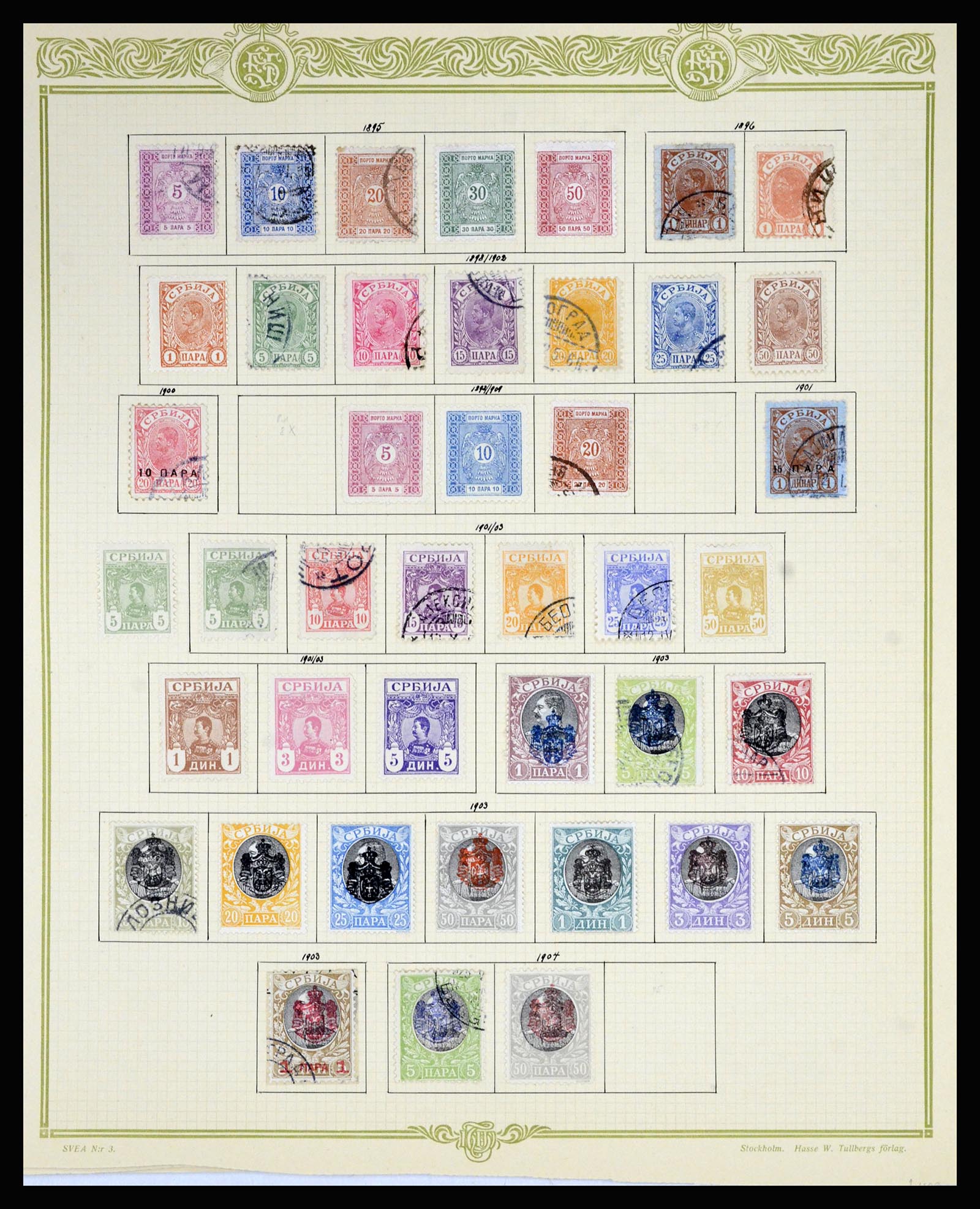 36939 045 - Postzegelverzameling 36939 Servië 1866-1942.