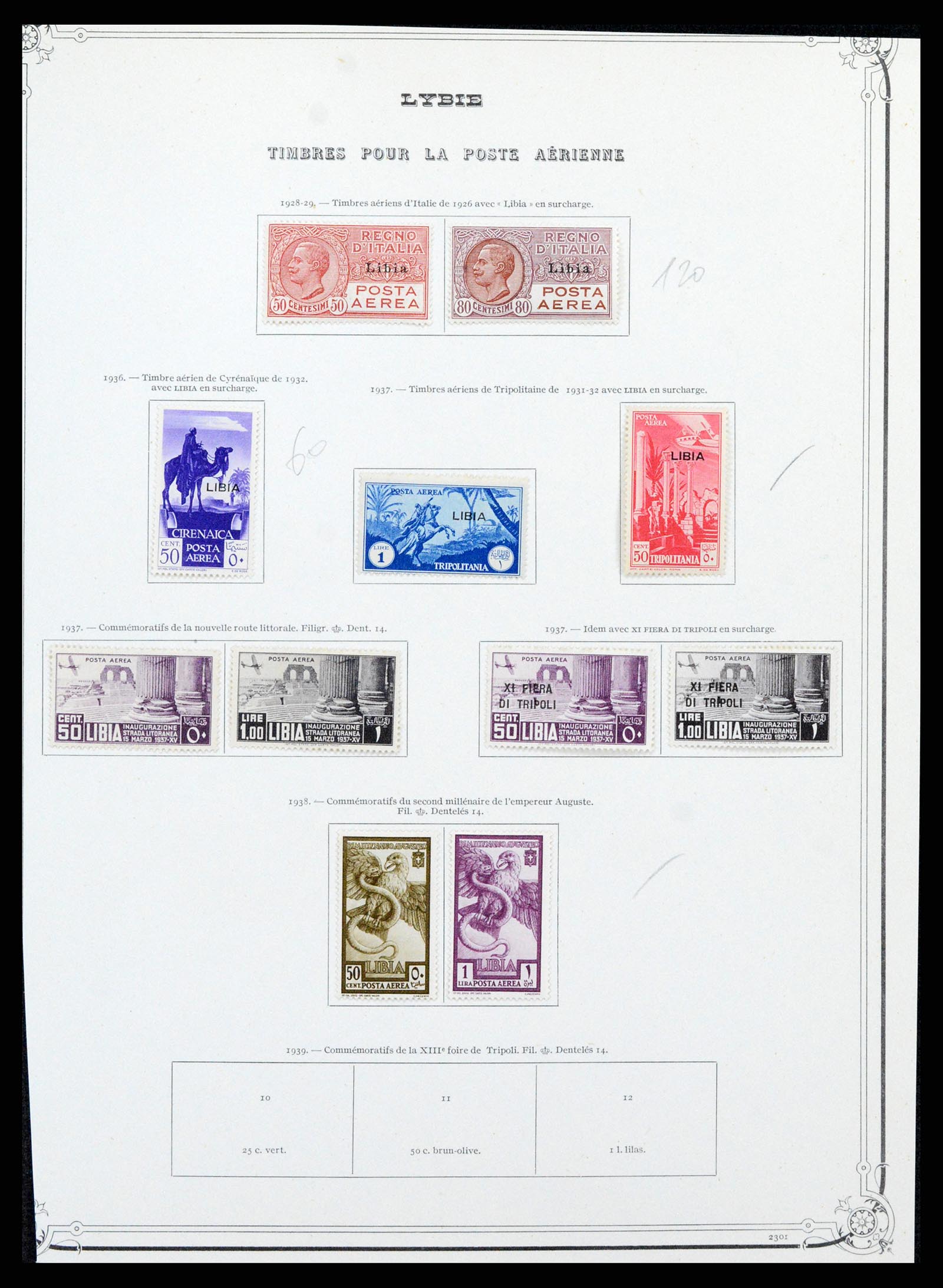 36941 004 - Stamp collection 36941 Lybia 1912-1929. 36941 004 - Stamp collection 36941 Lybia 1912-1929.