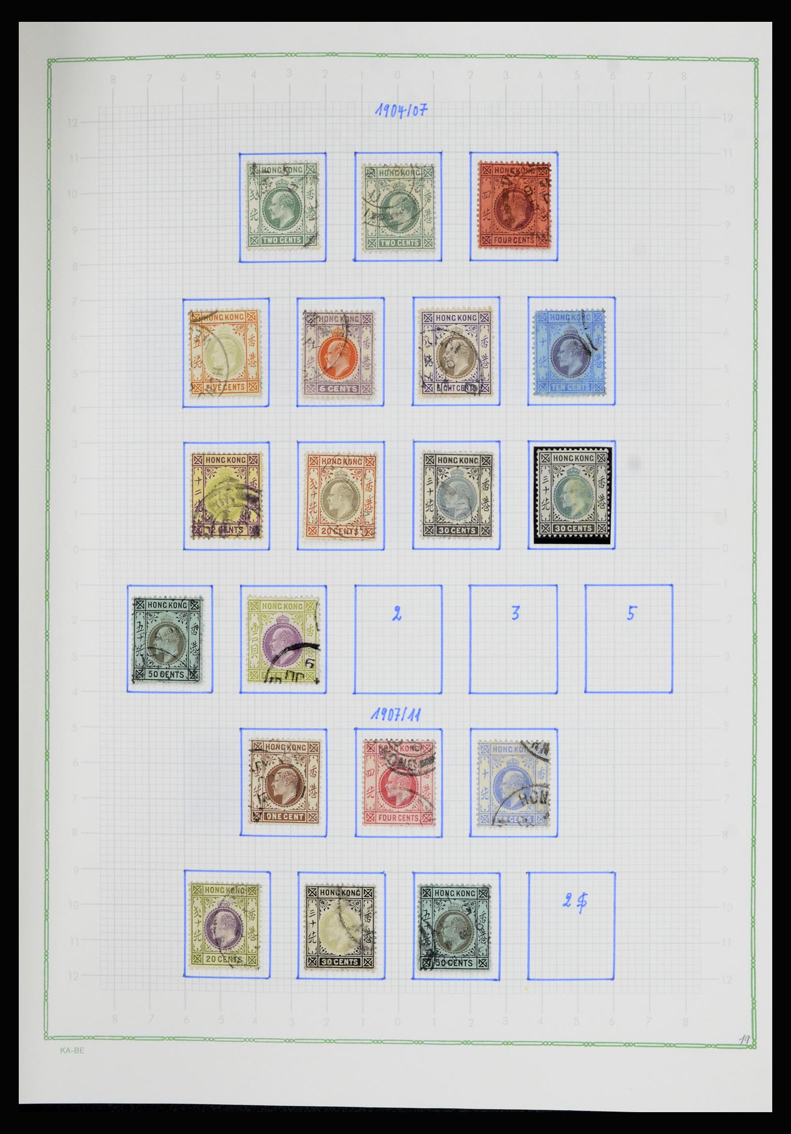 36942 004 - Postzegelverzameling 36942 Hongkong 1863-1997.
