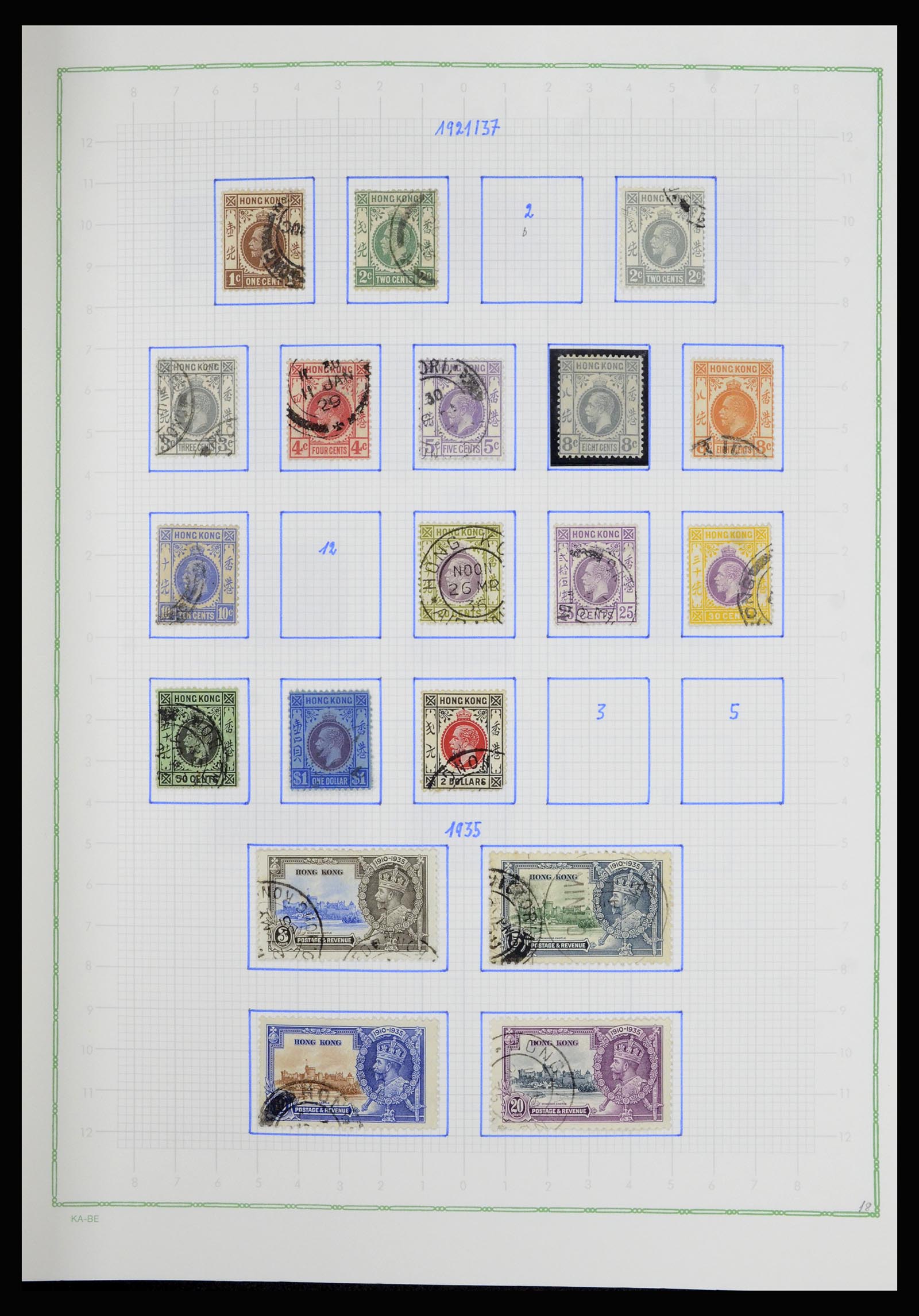 36942 006 - Postzegelverzameling 36942 Hongkong 1863-1997.