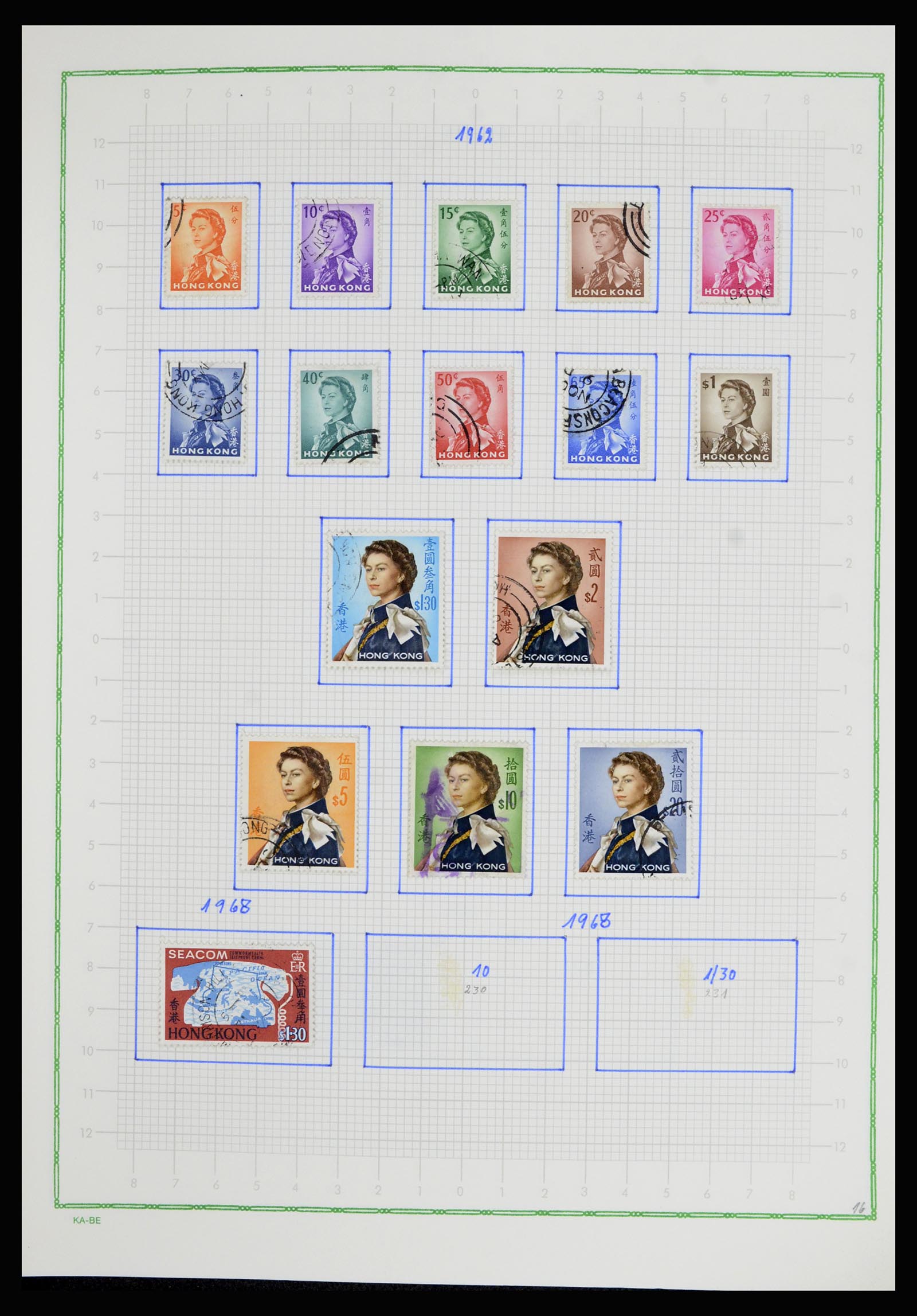 36942 012 - Postzegelverzameling 36942 Hongkong 1863-1997.