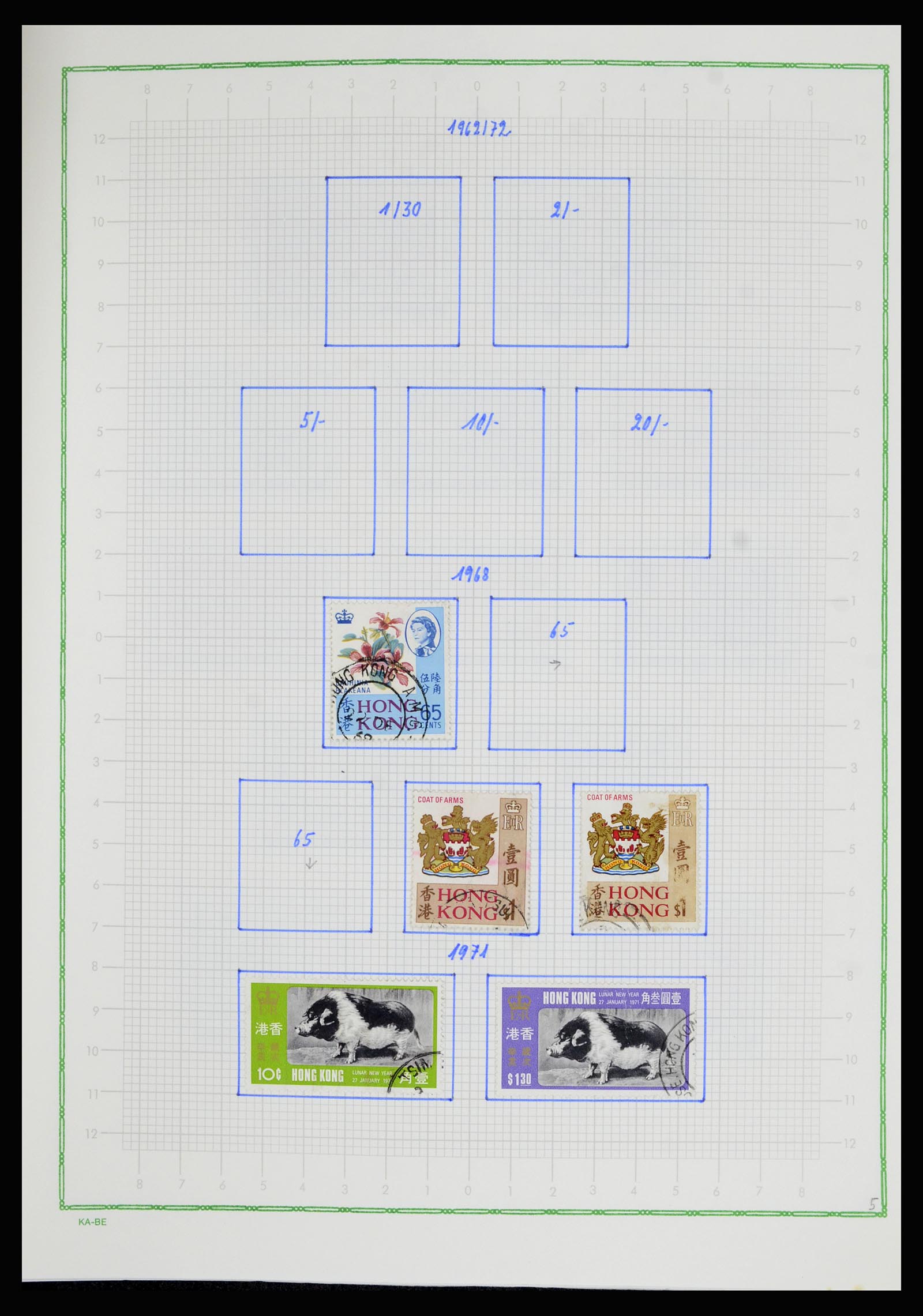 36942 015 - Postzegelverzameling 36942 Hongkong 1863-1997.
