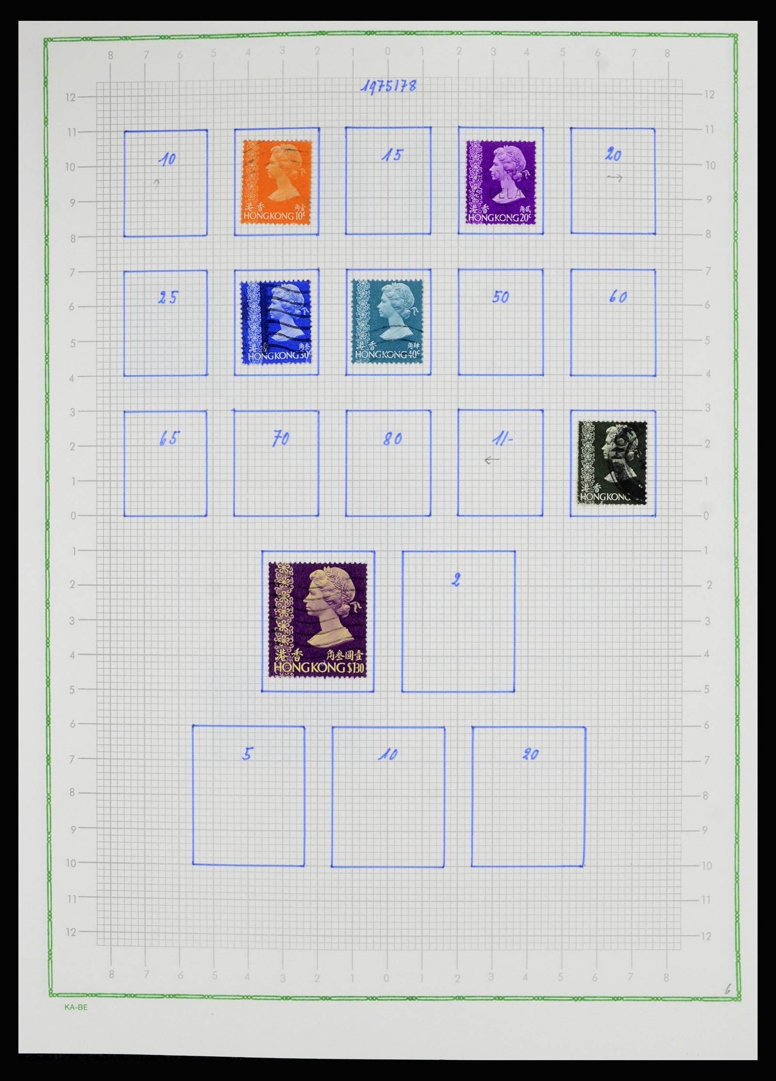 36942 024 - Postzegelverzameling 36942 Hongkong 1863-1997.