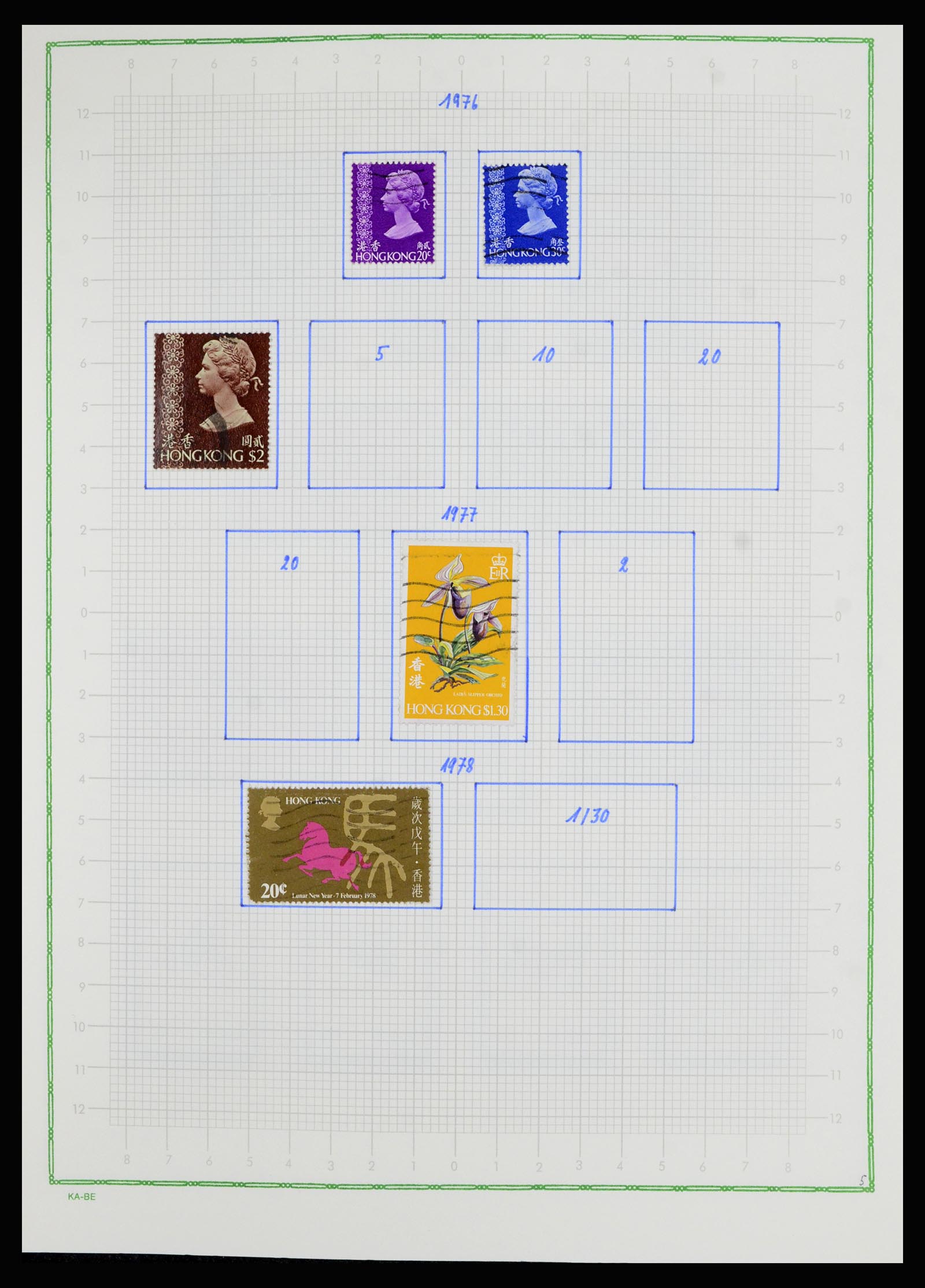 36942 025 - Postzegelverzameling 36942 Hongkong 1863-1997.