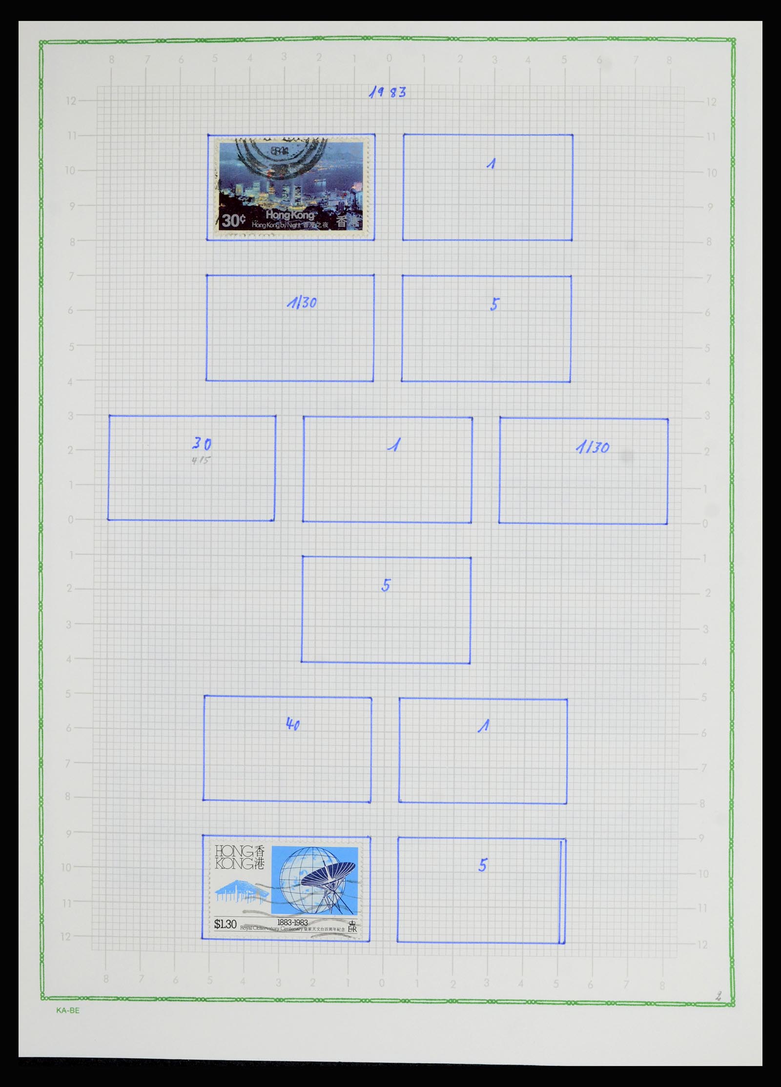 36942 035 - Postzegelverzameling 36942 Hongkong 1863-1997.