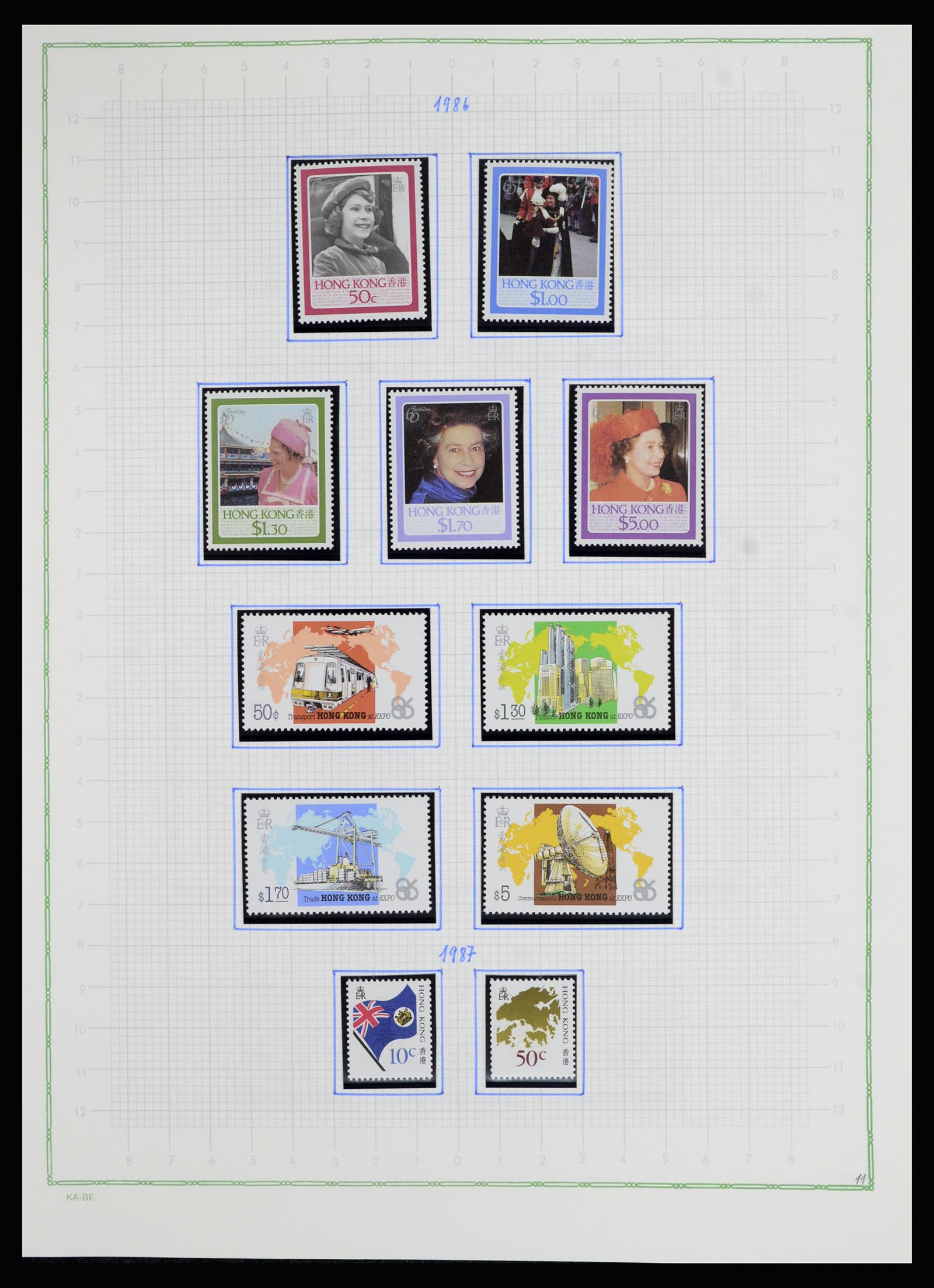 36942 043 - Postzegelverzameling 36942 Hongkong 1863-1997.