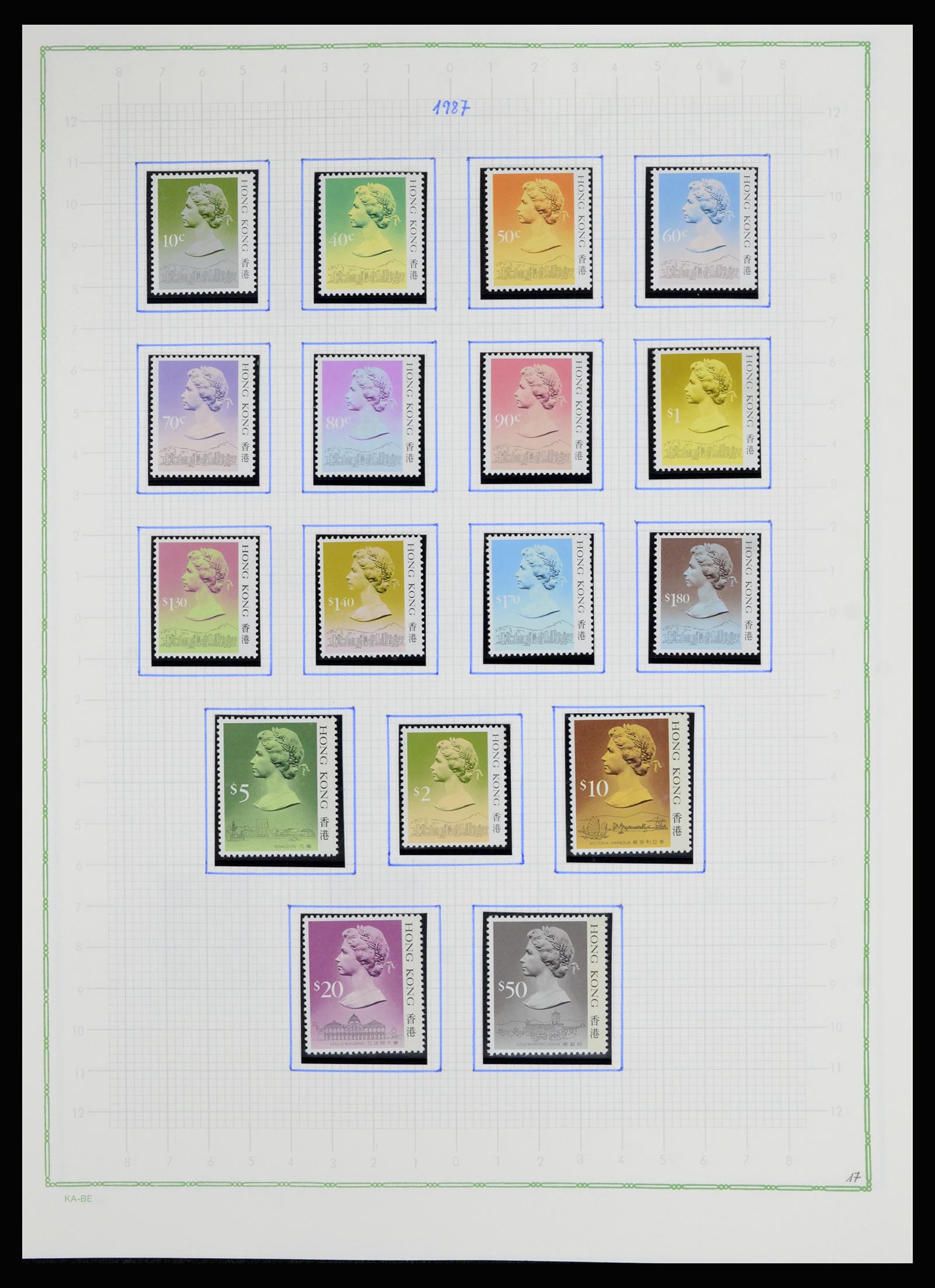 36942 046 - Postzegelverzameling 36942 Hongkong 1863-1997.