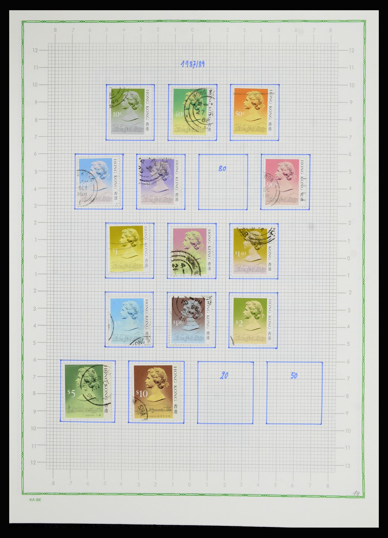 36942 047 - Postzegelverzameling 36942 Hongkong 1863-1997.