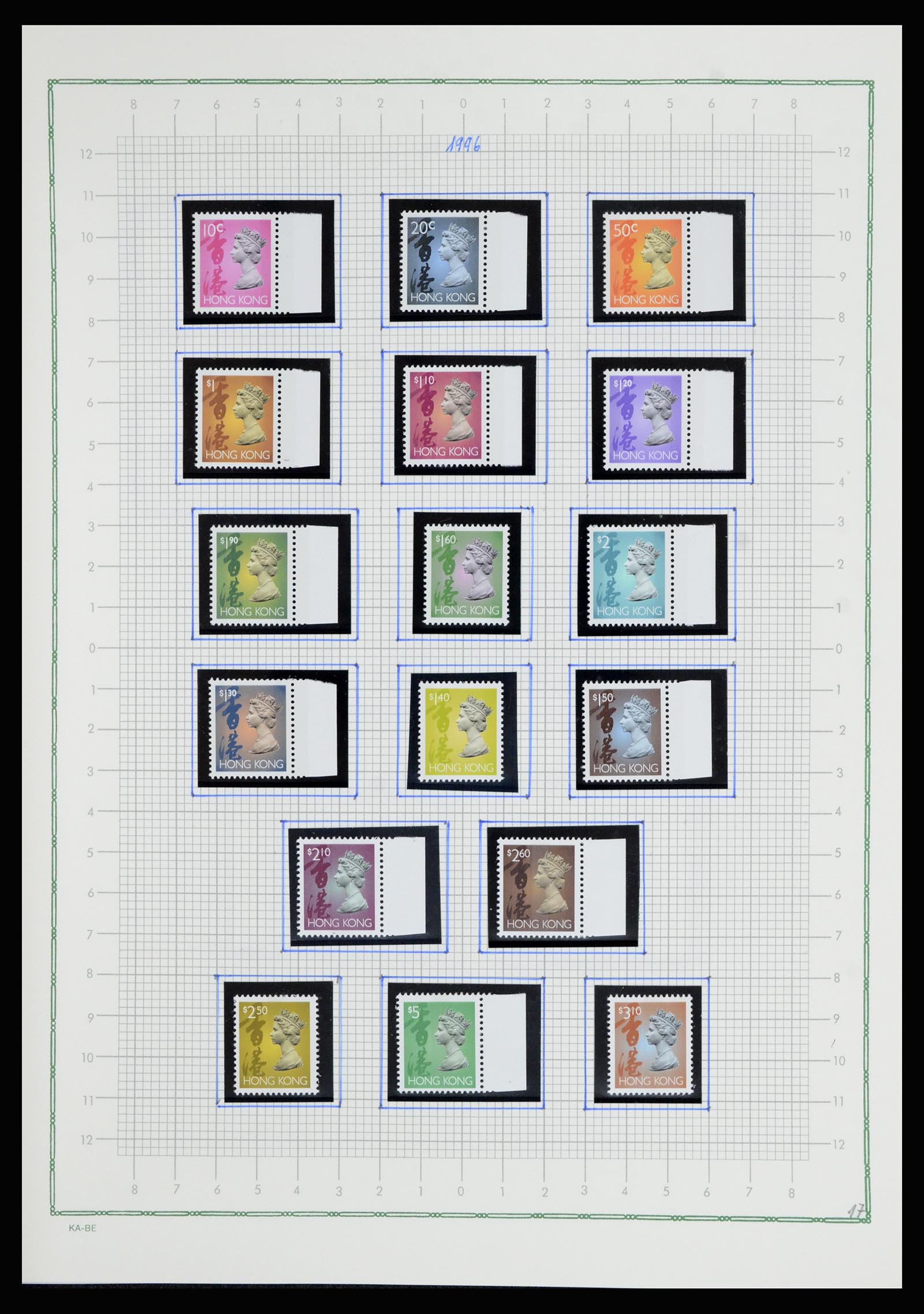 36942 086 - Postzegelverzameling 36942 Hongkong 1863-1997.