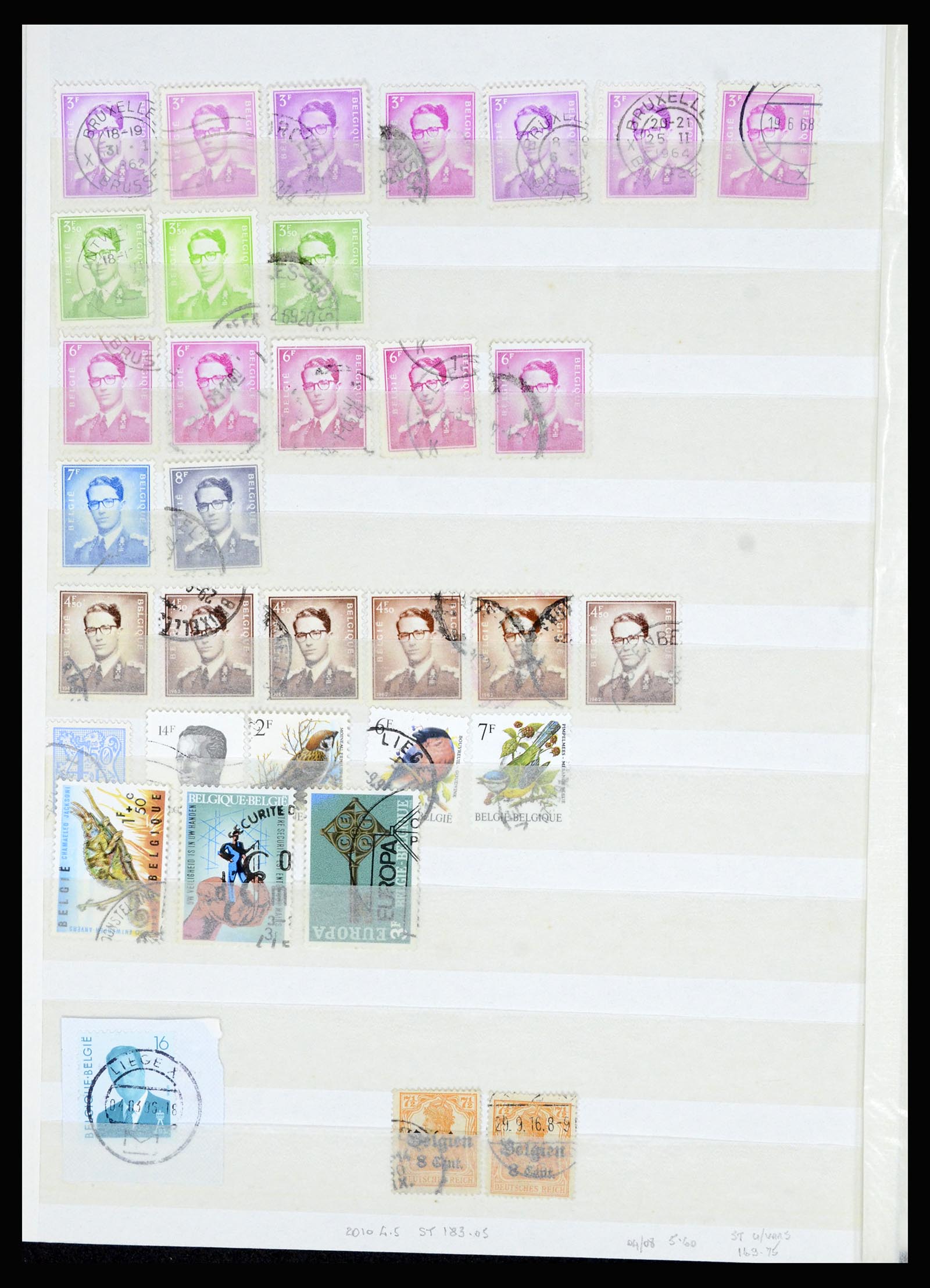 36955 302 - Postzegelverzameling 36955 België spoorwegstempels 1879-1950.