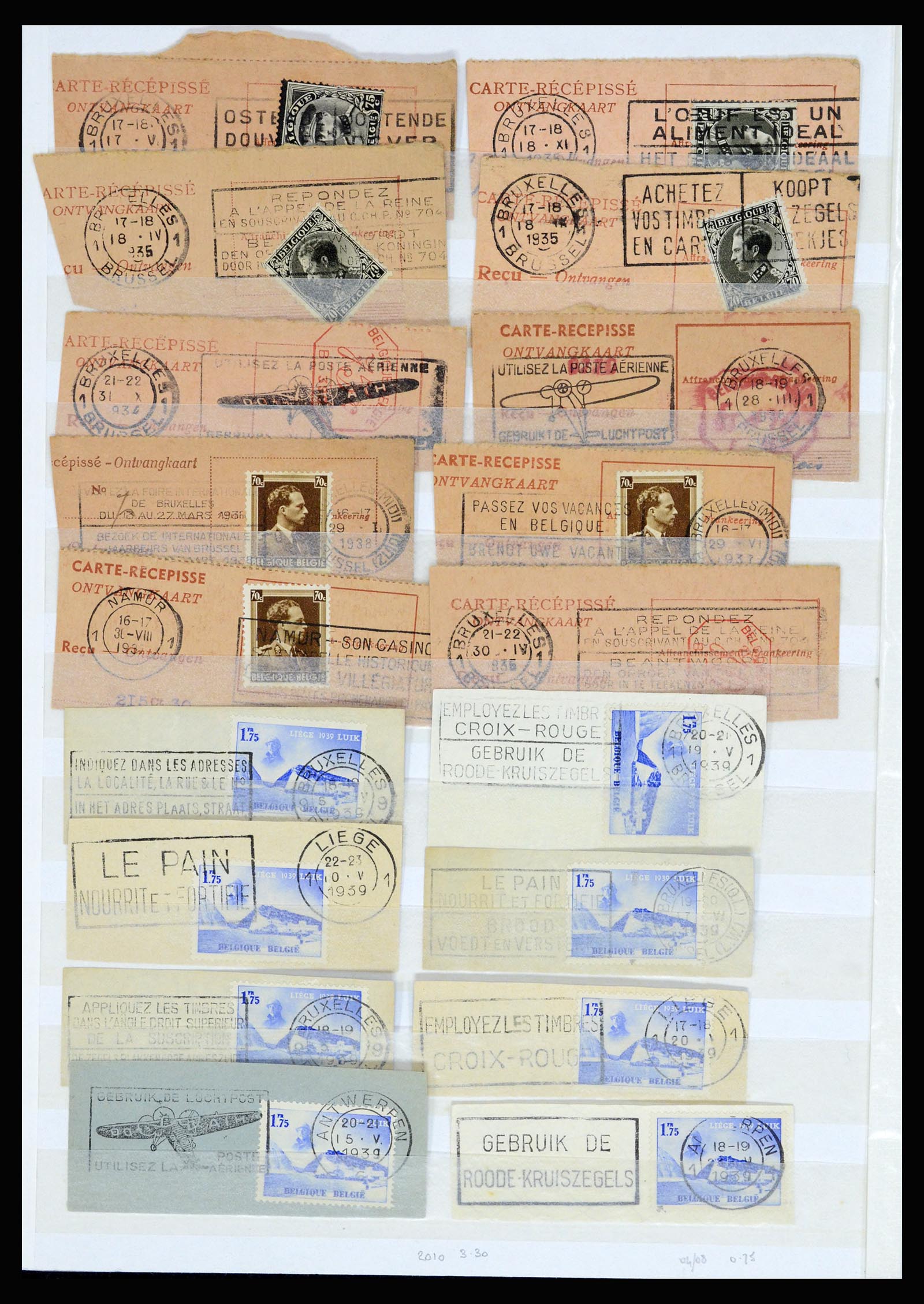36955 312 - Postzegelverzameling 36955 België spoorwegstempels 1879-1950.