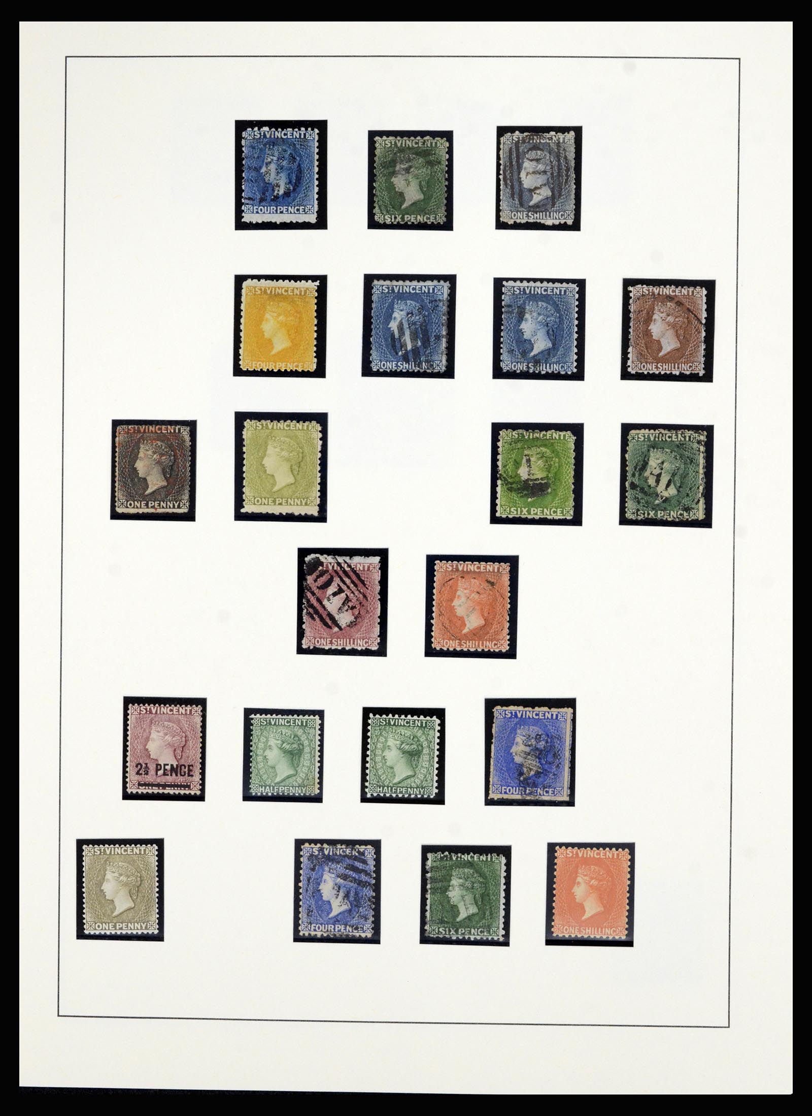 36962 002 - Postzegelverzameling 36962 St. Vincent 1866-1970.
