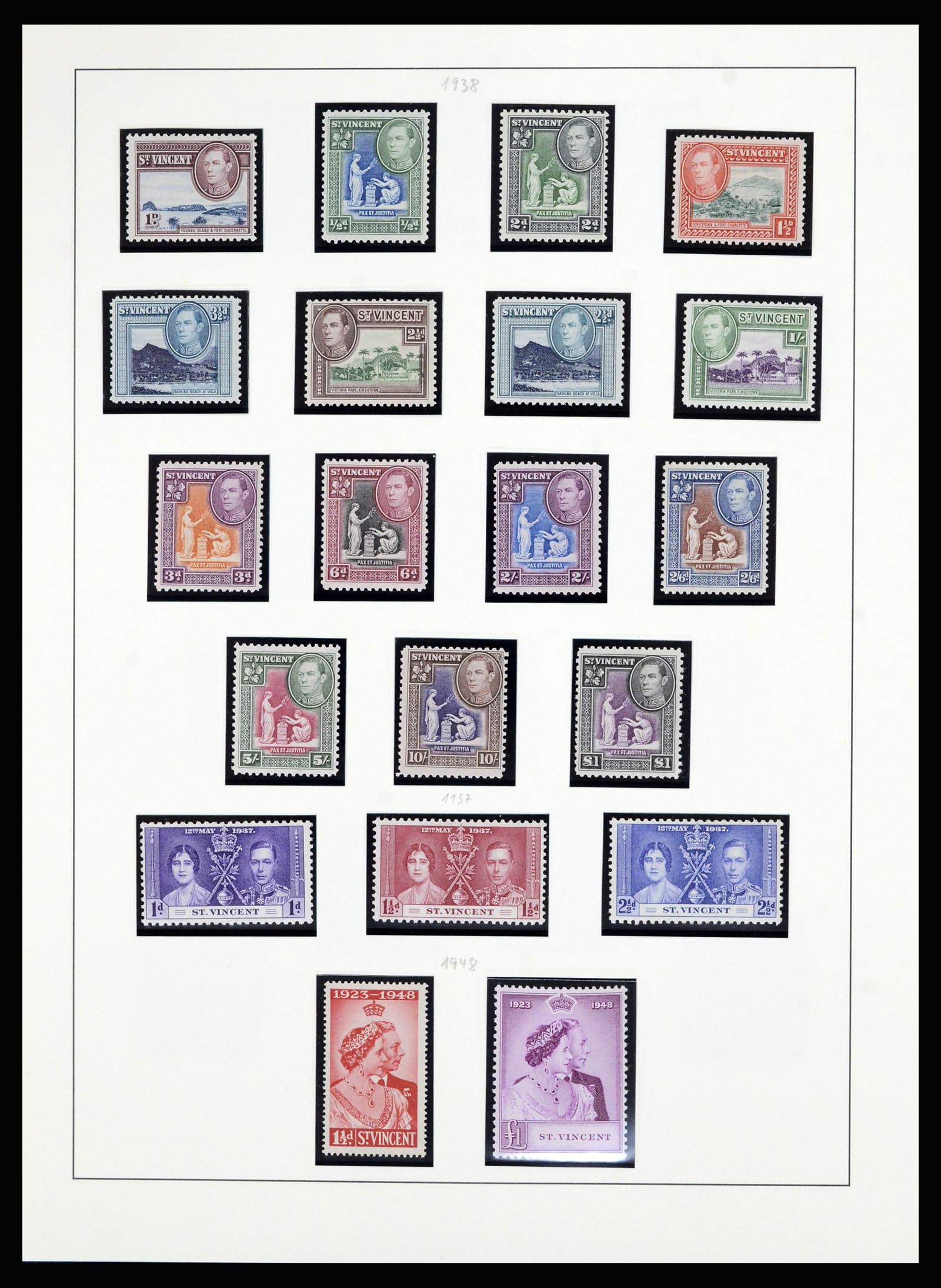 36962 005 - Postzegelverzameling 36962 St. Vincent 1866-1970.