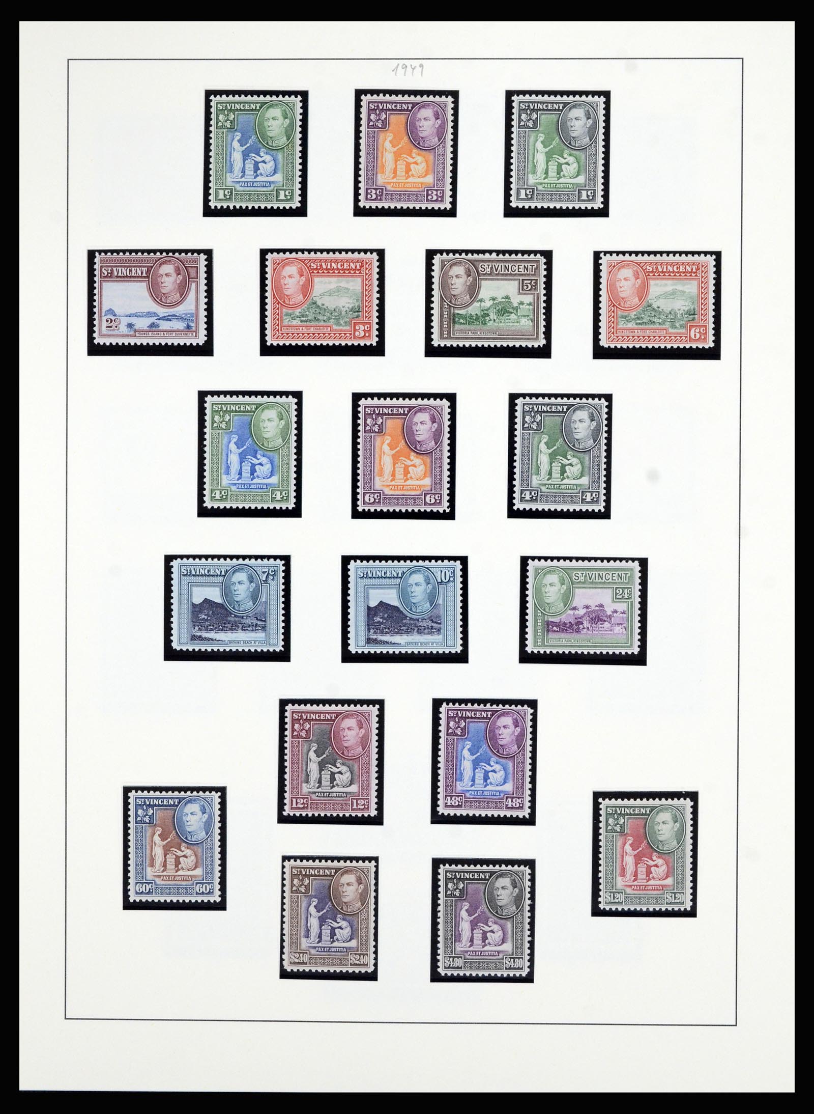 36962 006 - Postzegelverzameling 36962 St. Vincent 1866-1970.
