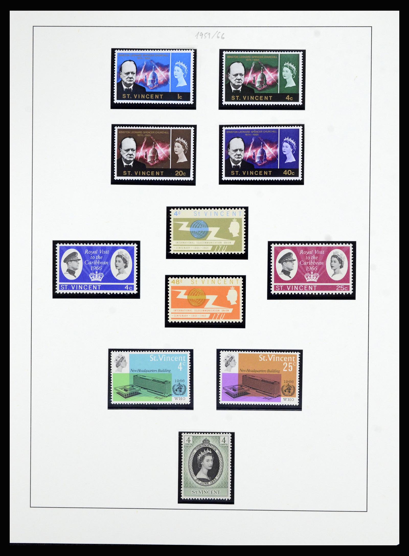 36962 008 - Postzegelverzameling 36962 St. Vincent 1866-1970.