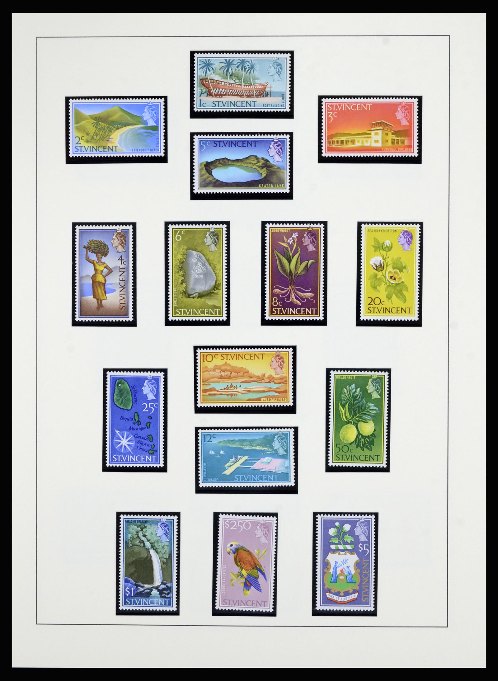 36962 010 - Postzegelverzameling 36962 St. Vincent 1866-1970.