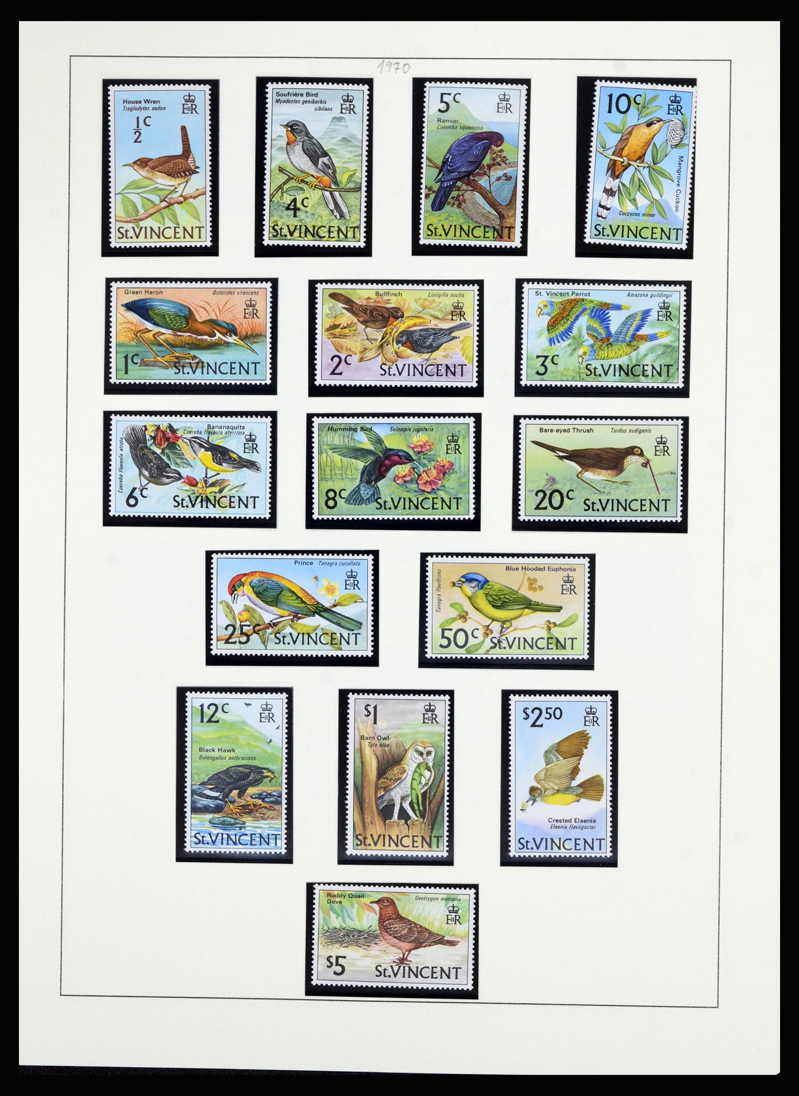 36962 013 - Postzegelverzameling 36962 St. Vincent 1866-1970.