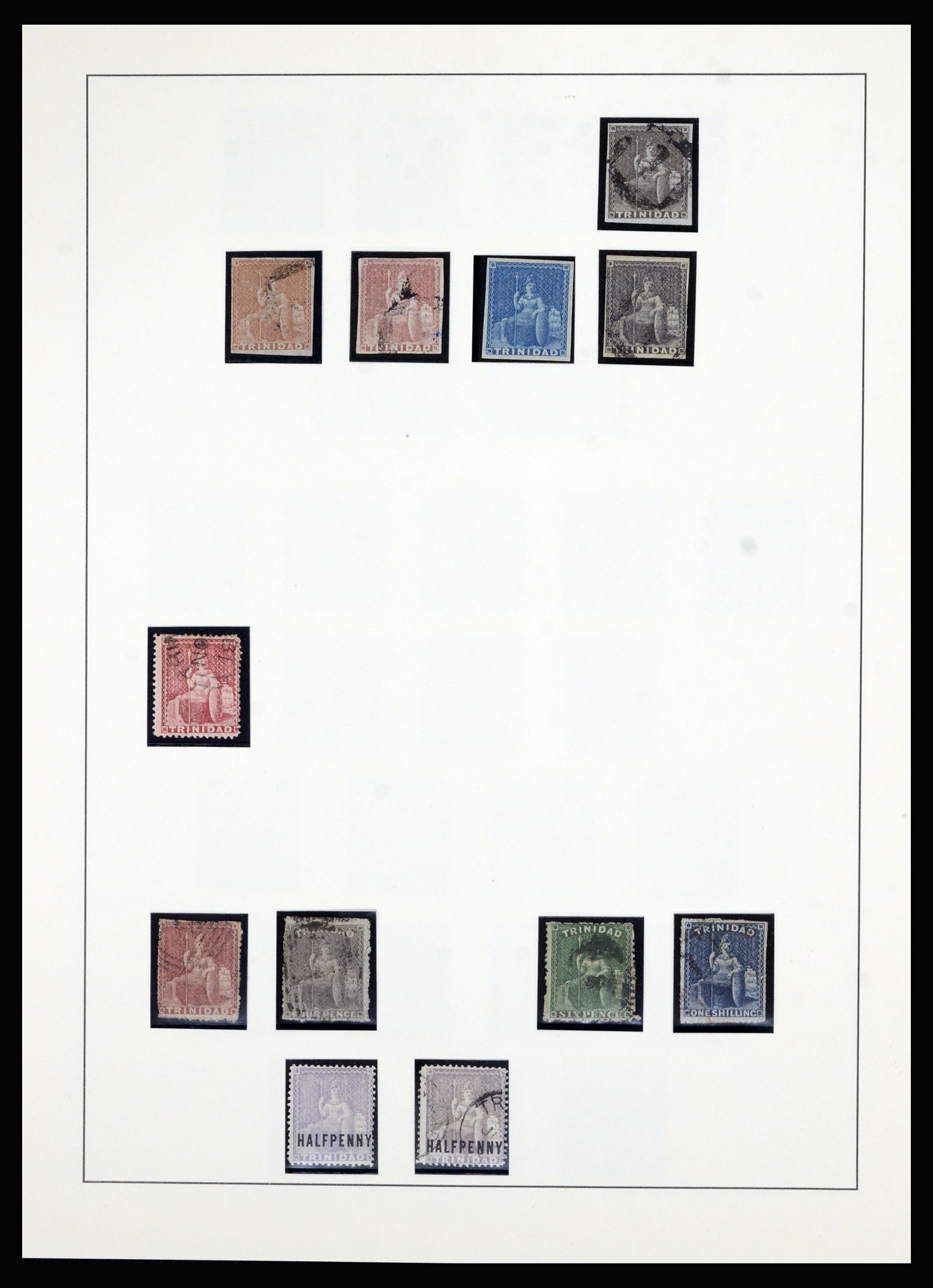 36963 001 - Postzegelverzameling 36963 Trinidad en Tobago 1851-1970.