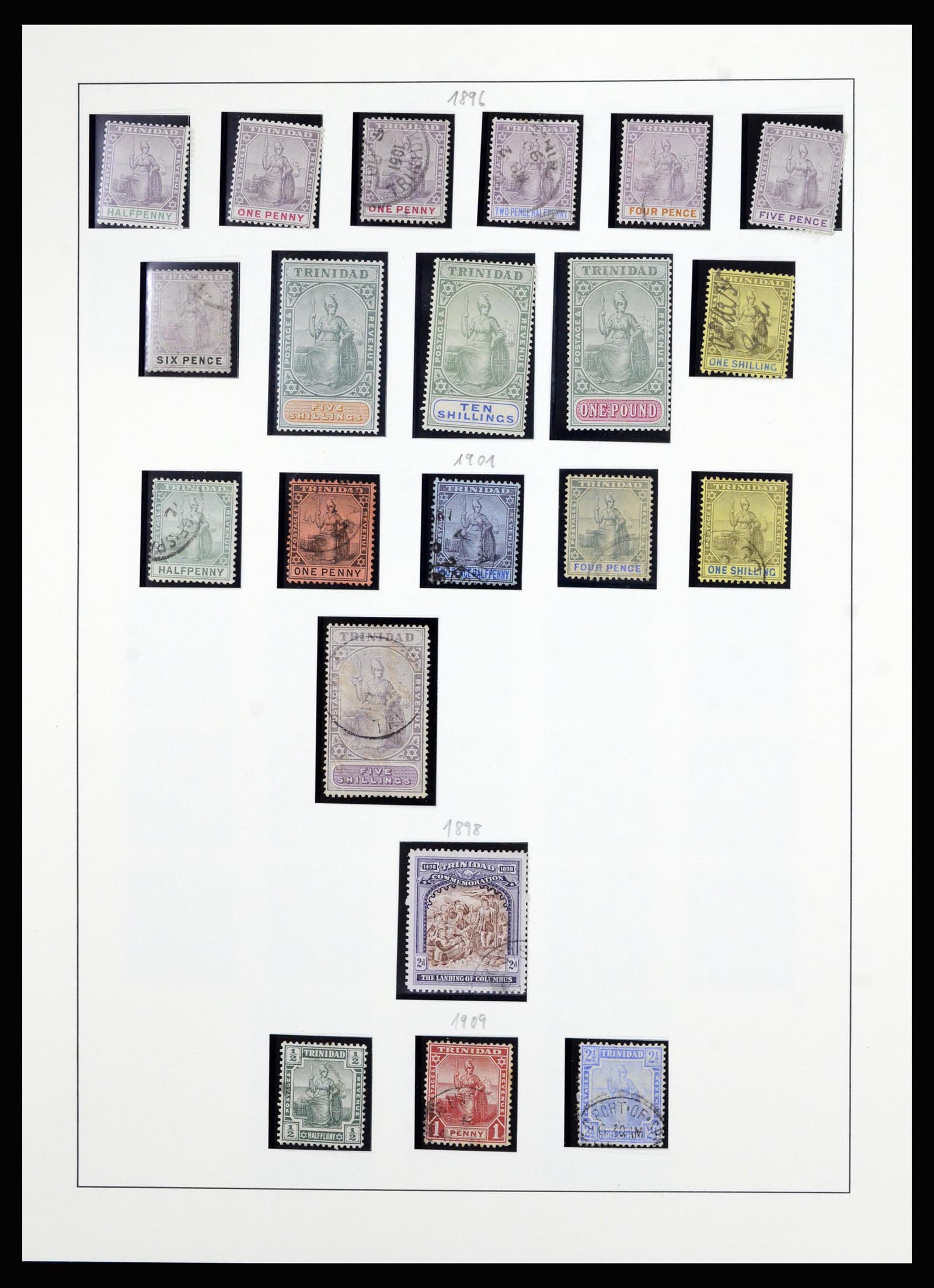 36963 004 - Postzegelverzameling 36963 Trinidad en Tobago 1851-1970.