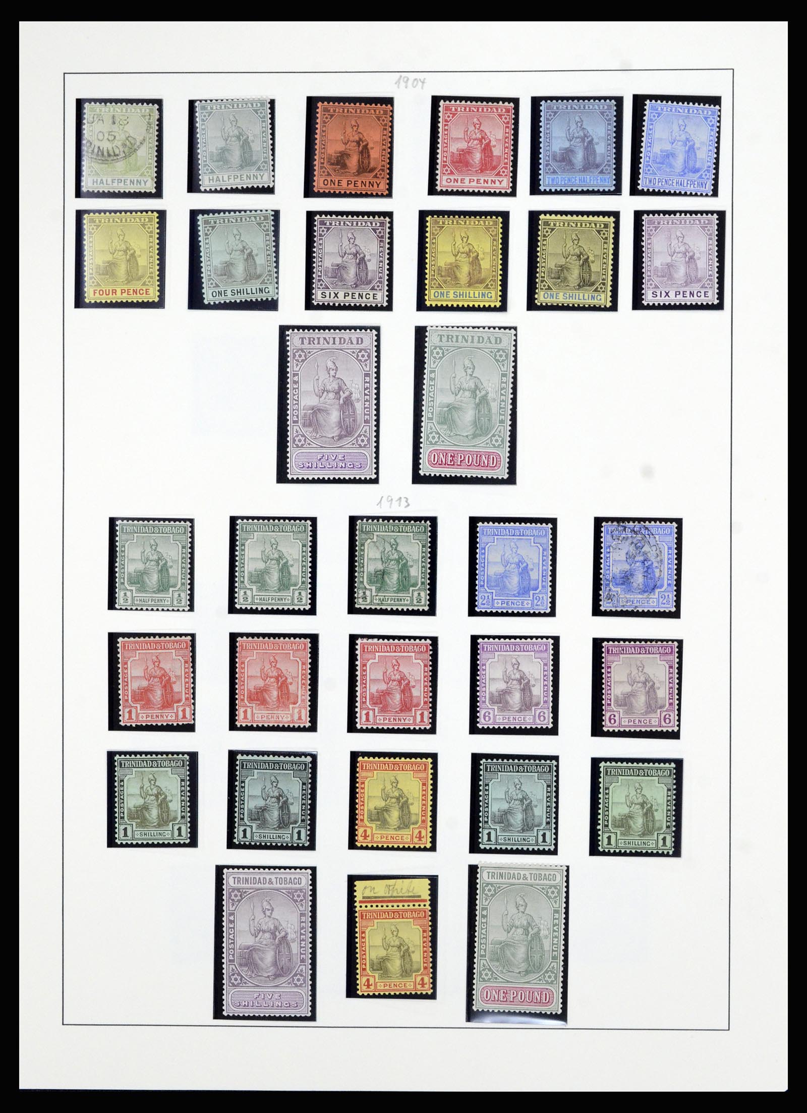 36963 005 - Postzegelverzameling 36963 Trinidad en Tobago 1851-1970.