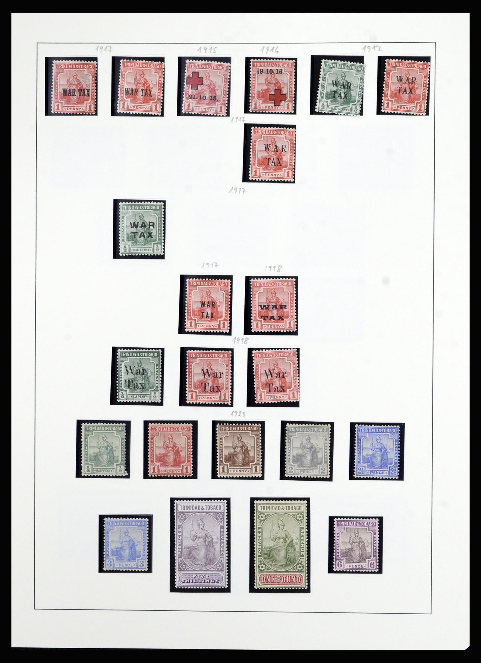 36963 006 - Postzegelverzameling 36963 Trinidad en Tobago 1851-1970.