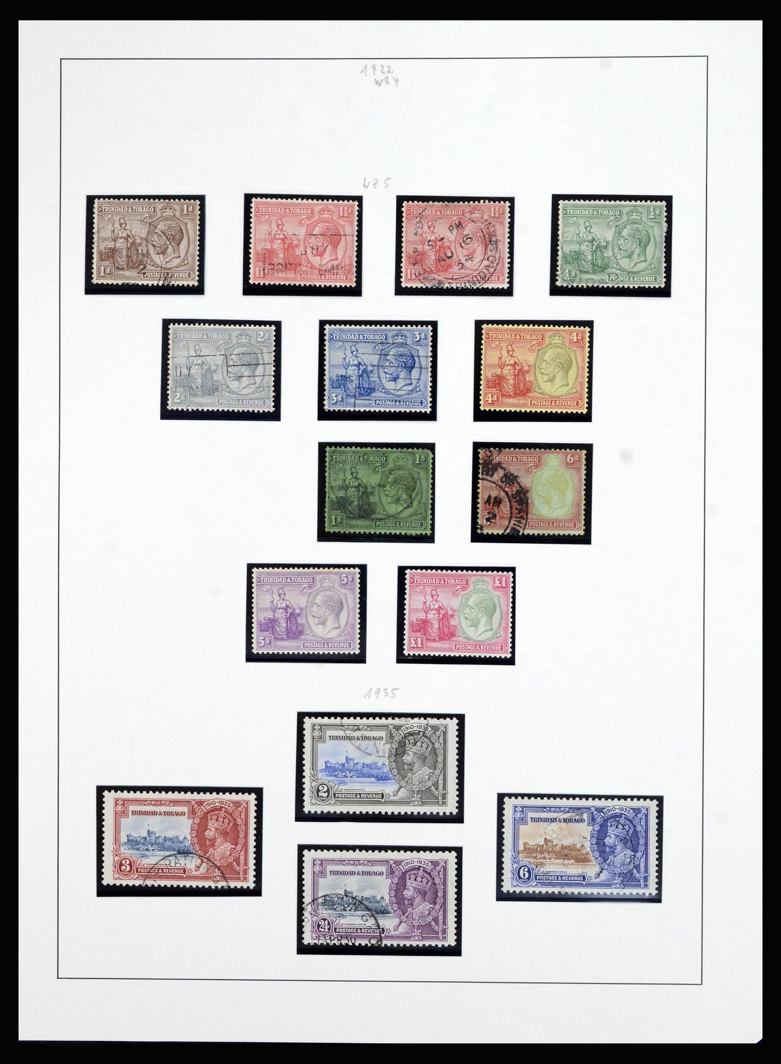 36963 007 - Postzegelverzameling 36963 Trinidad en Tobago 1851-1970.