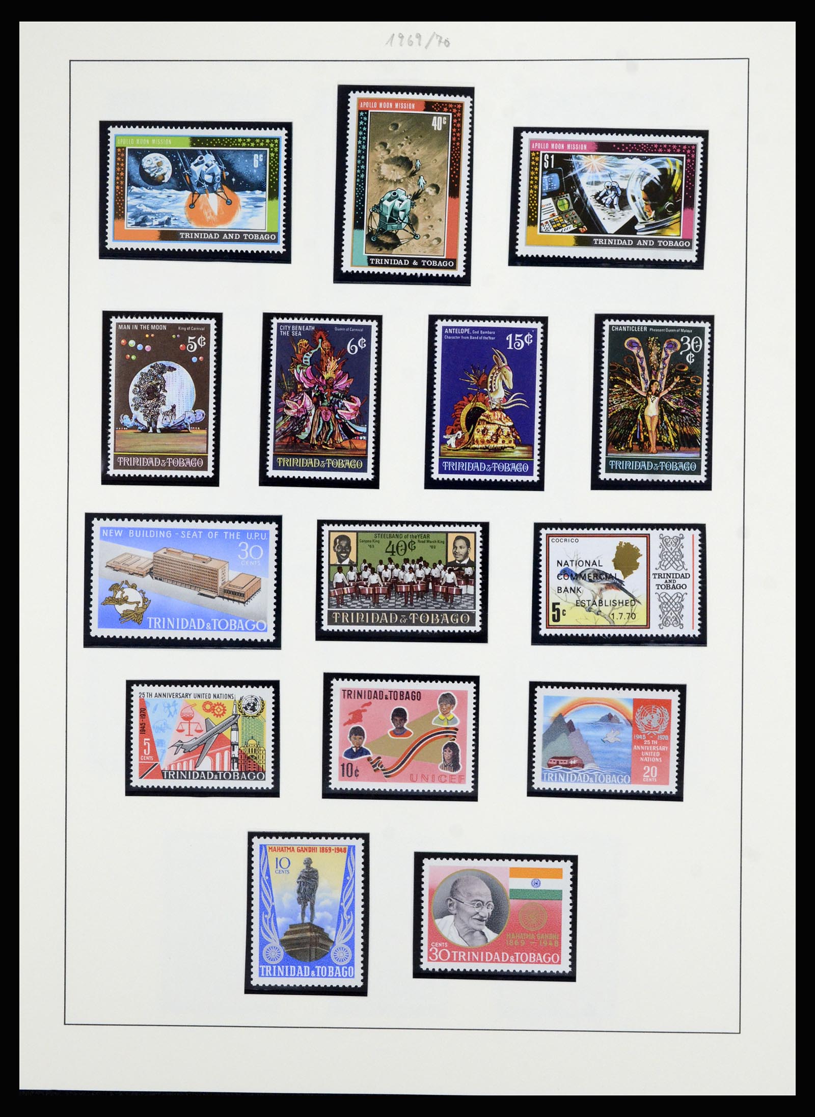 36963 016 - Postzegelverzameling 36963 Trinidad en Tobago 1851-1970.