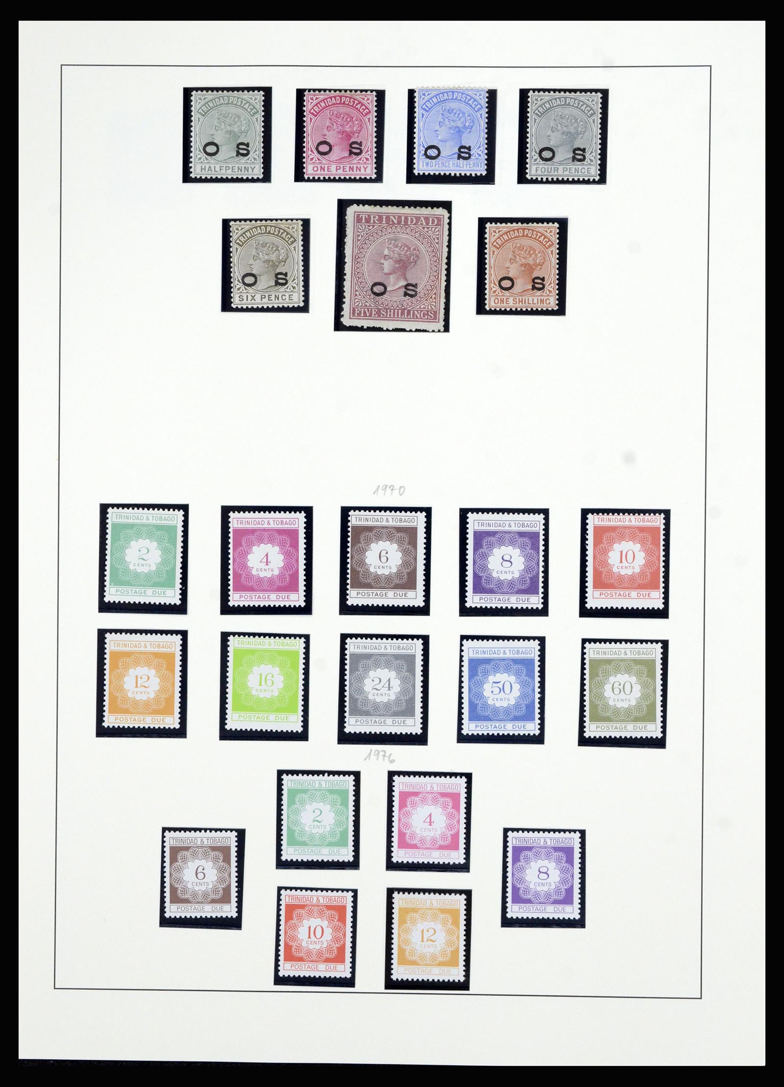 36963 019 - Postzegelverzameling 36963 Trinidad en Tobago 1851-1970.