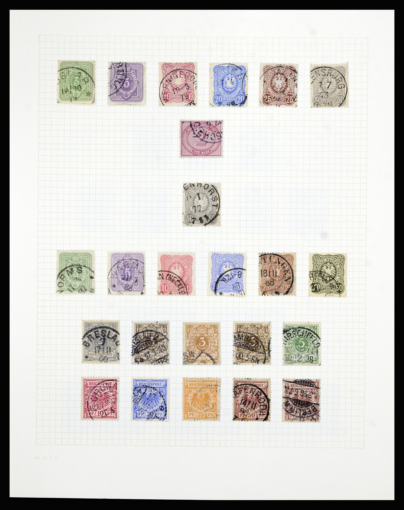 36964 003 - Stamp collection 36964 German Reich 1872-1919. 36964 003 - Stamp collection 36964 German Reich 1872-1919.