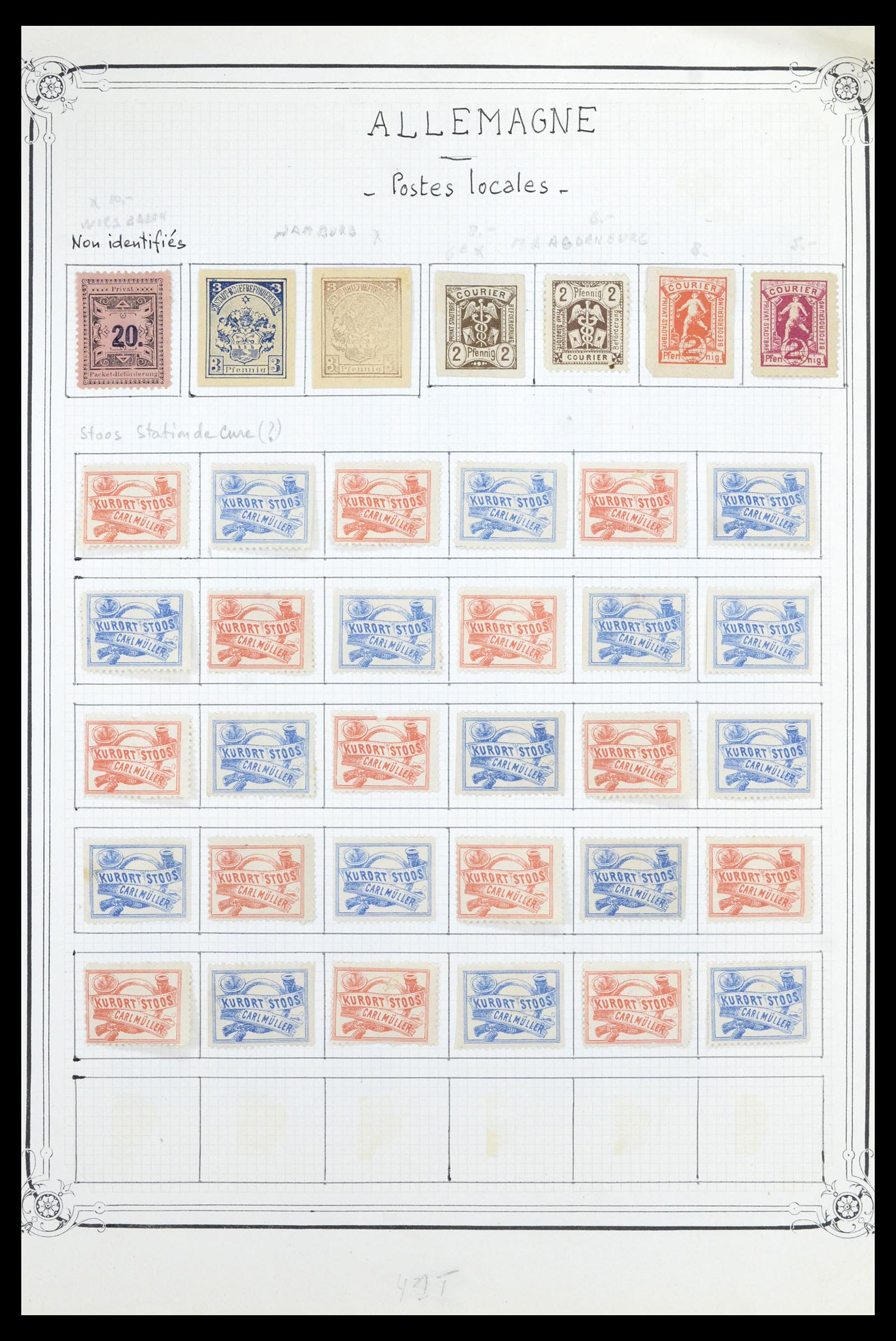 36972 001 - Stamp collection 36972 Germany local post 1880-1900.